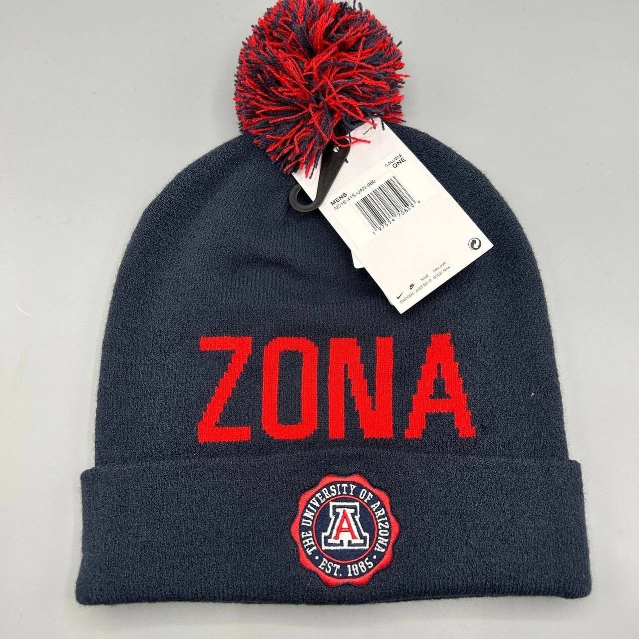 Nike Arizona Wildcats x Nike Hat Men Cuffed Beanie Pom Pom Cap Size ONE SIZE - 1 Thumbnail