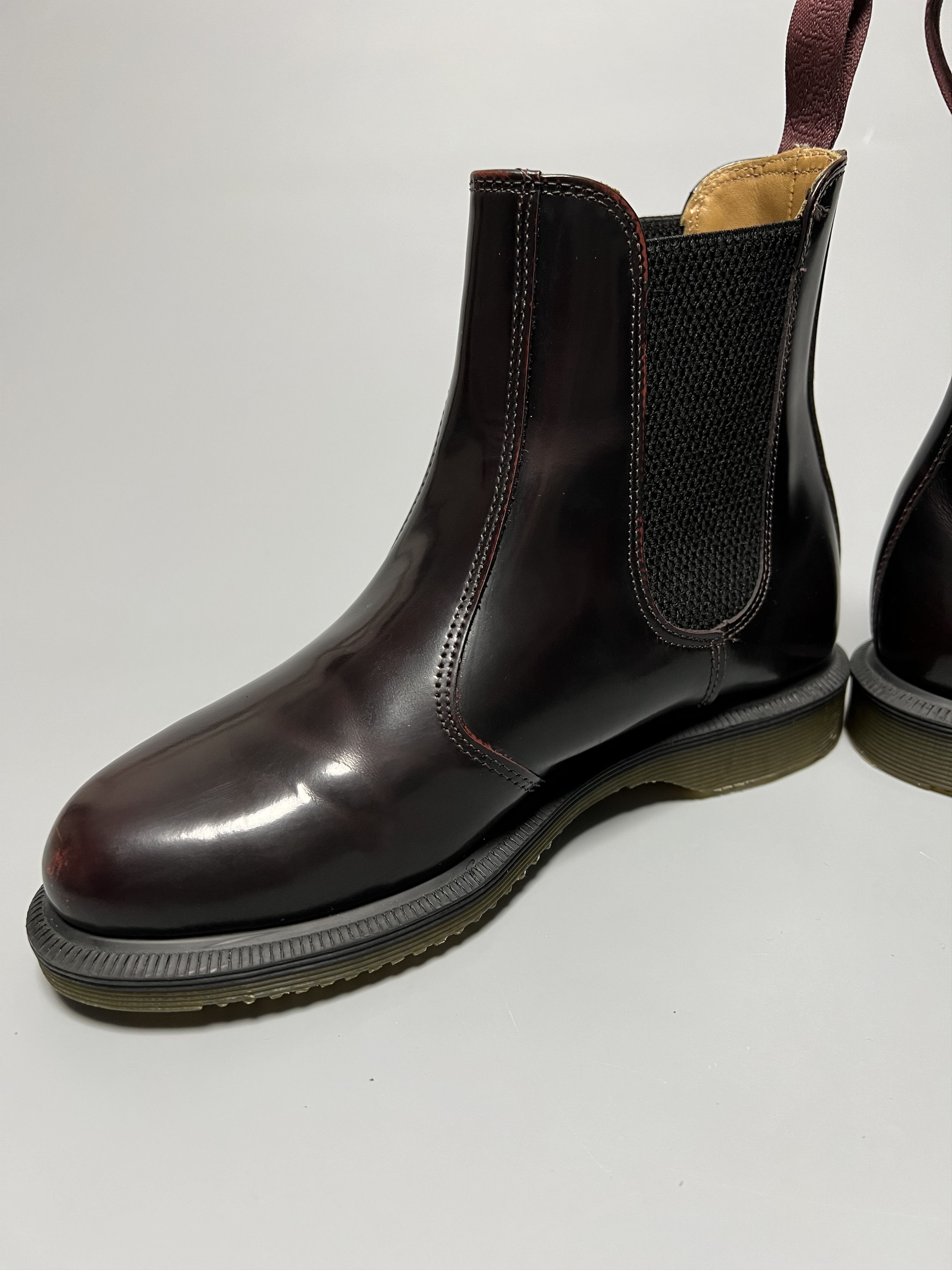 Dr. Martens Dr. Martens Flora Women's Cherry Red Chelsea Boots Shoes Size US 6 / IT 36 - 7 Thumbnail
