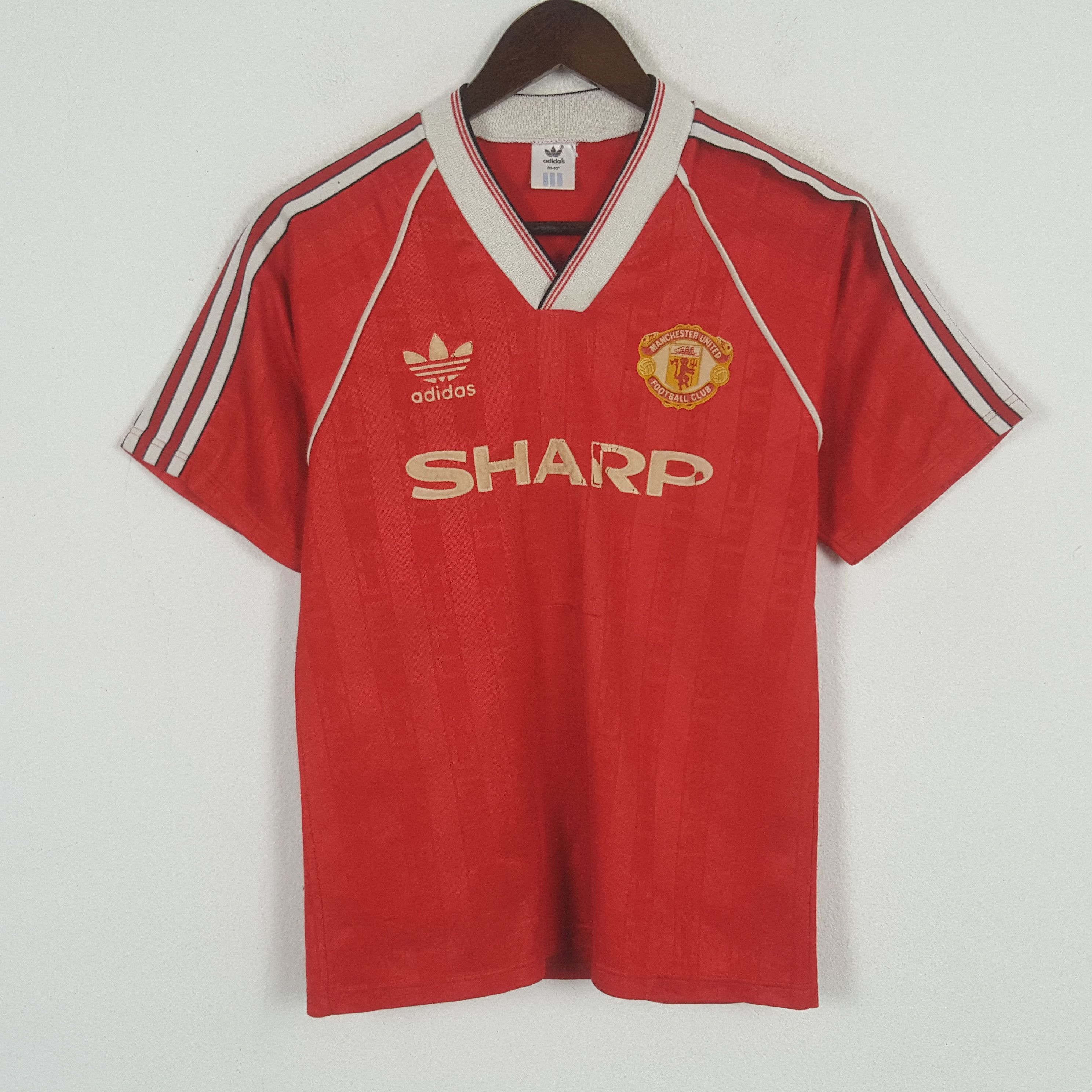 Adidas Vintage ADIDAS MANCHESTER UNITED RETRO 1986/1988 Jersey Size US S / EU 44-46 / 1 - 1 Thumbnail