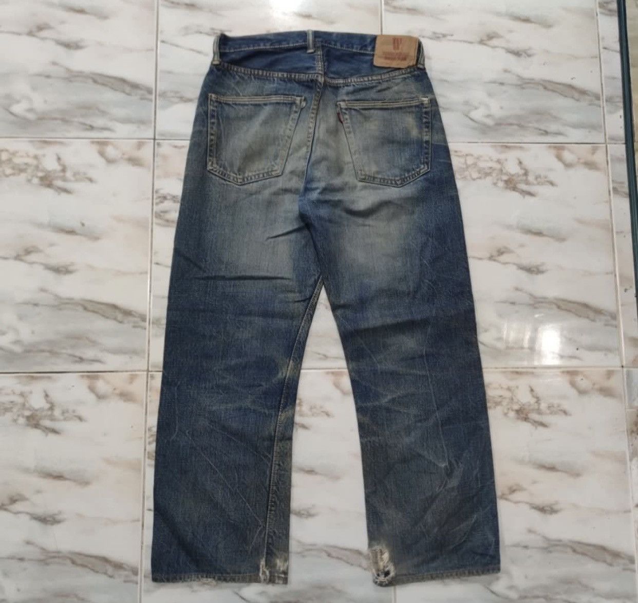 Warehouse × Warehouse & Co. Vintage Warehouse Selvedge Jeans distressed Size US 31 - 2 Thumbnail