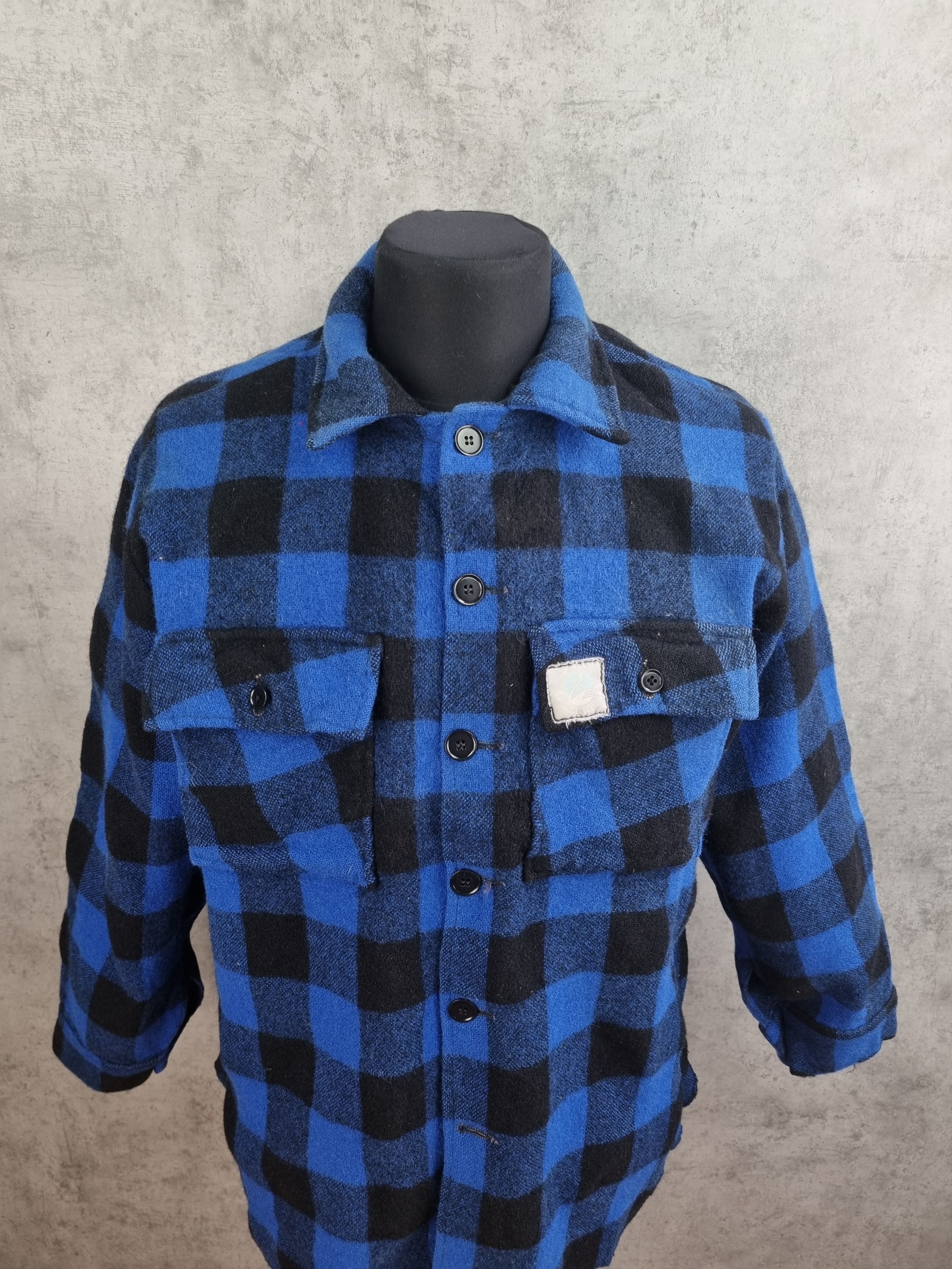 Flannel Swanndri 70s Wool Plaid Vintage Made in New Zealand Shirt Size US M / EU 48-50 / 2 - 9 Thumbnail