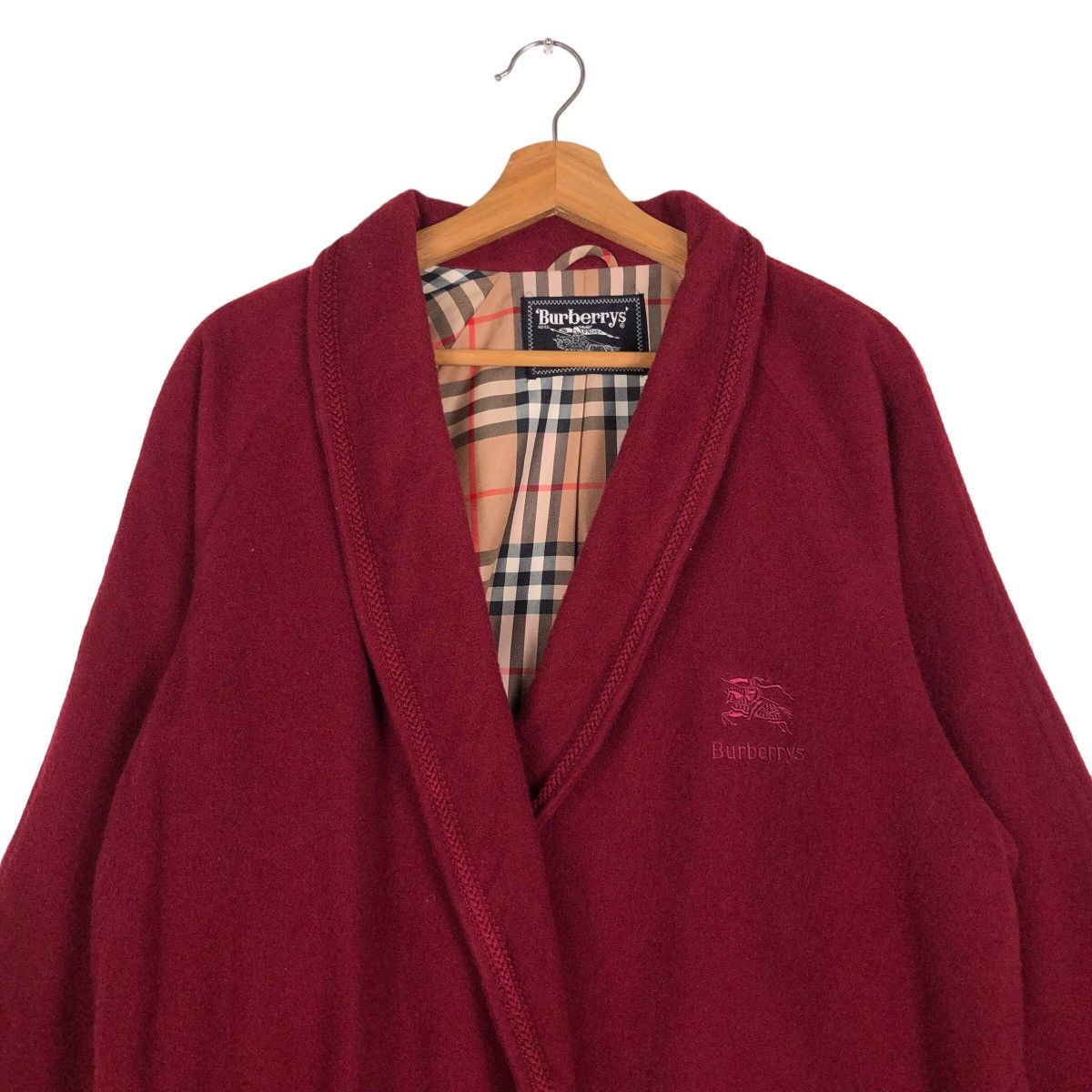 Burberry 🔥Vintage Burberrys Long Jacket Bath Robe Nova Check Lining Size US M / EU 48-50 / 2 - 3 Thumbnail