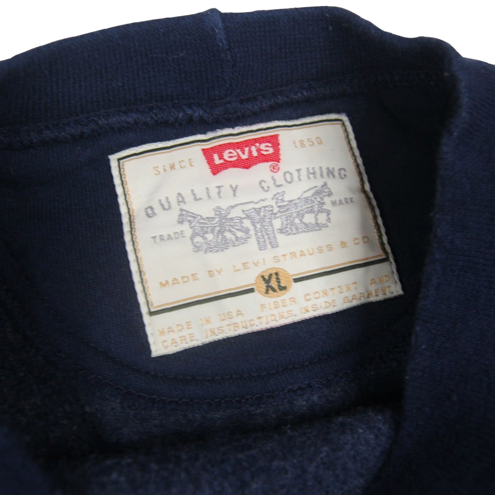 Levi's VINTAGE Levi's Mens XL Spellout Sweatshirt Blue Pullover Sweatshirt Men XL Blue 1995 Size US XL / EU 56 / 4 - 4 Thumbnail