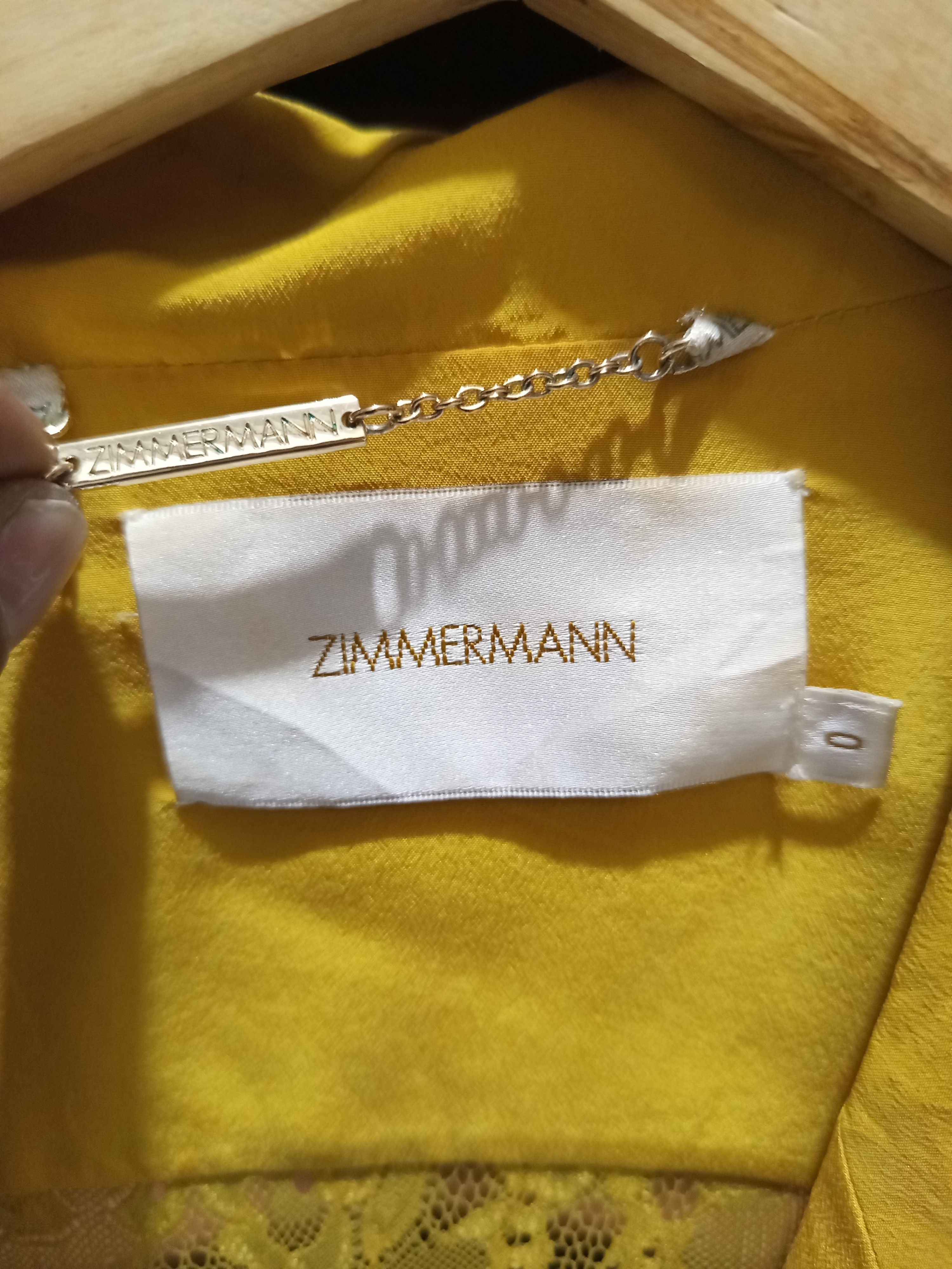 Zimmermann Zimmermann Yellow Silk Lace Panel Blouse Size XS / US 0-2 / IT 36-38 - 10 Thumbnail