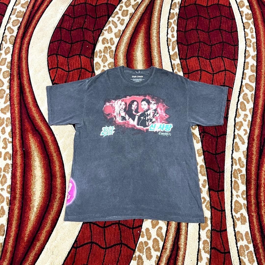 Band Tees Thrashed Faded Blackpink Sour Candy Tour T Shirt Size US XXL / EU 58 / 5 - 1 Thumbnail