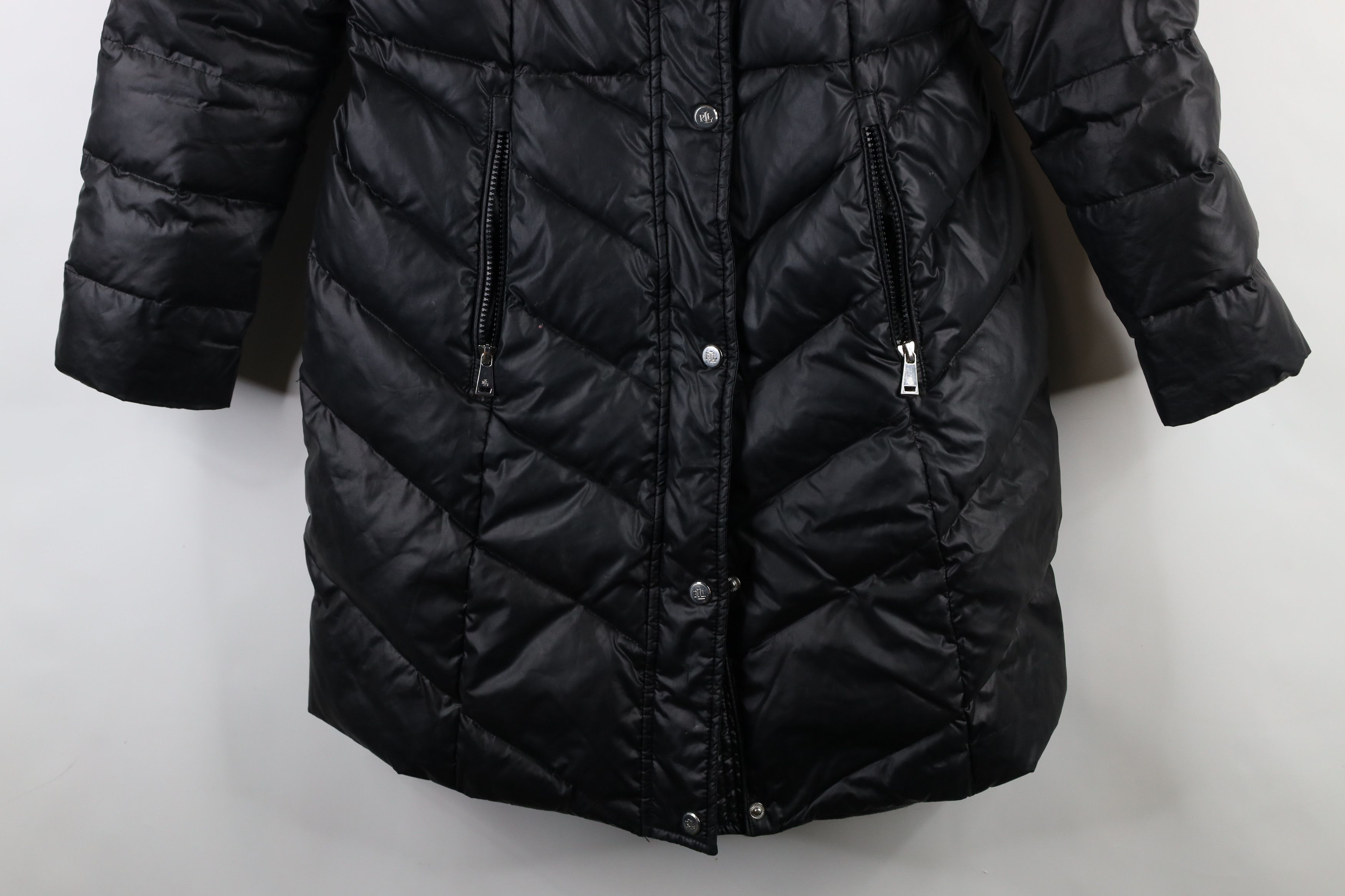 Ralph Lauren × Vintage Vintage Ralph Lauren Fill Hooded Puffer Full Length Jacket Size S / US 4 / IT 40 - 4 Thumbnail