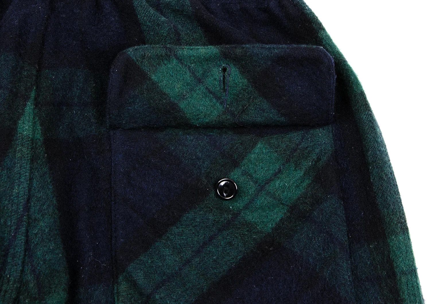 Ganryu Wool-Poly Check Bush Pants in Green Navy Size S Size US 36 / EU 52 - 10 Thumbnail