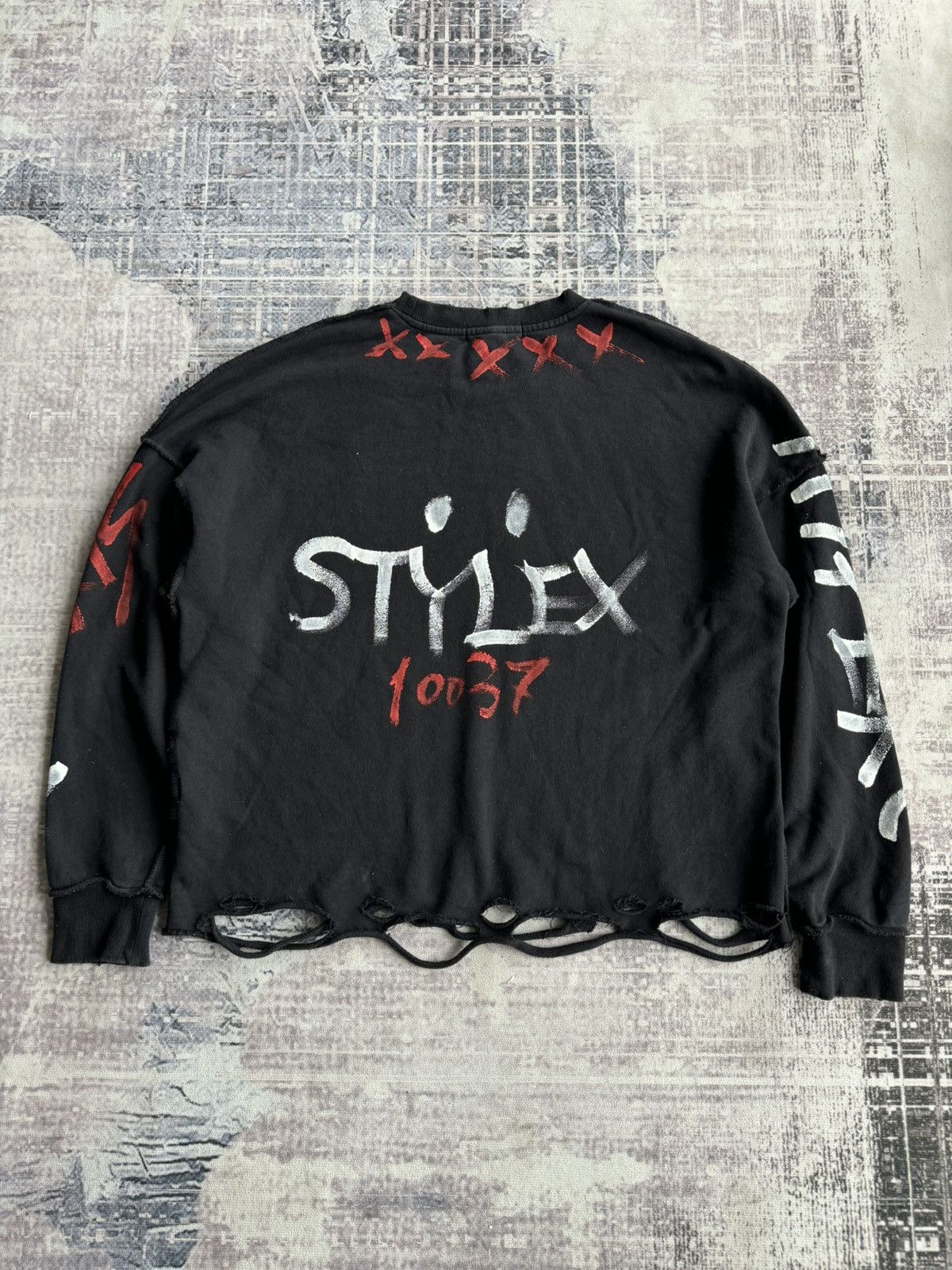 Japanese Brand Y2K Hyper Couture New York Punk Riot Poem Crewneck Size US L / EU 52-54 / 3 - 2 Thumbnail