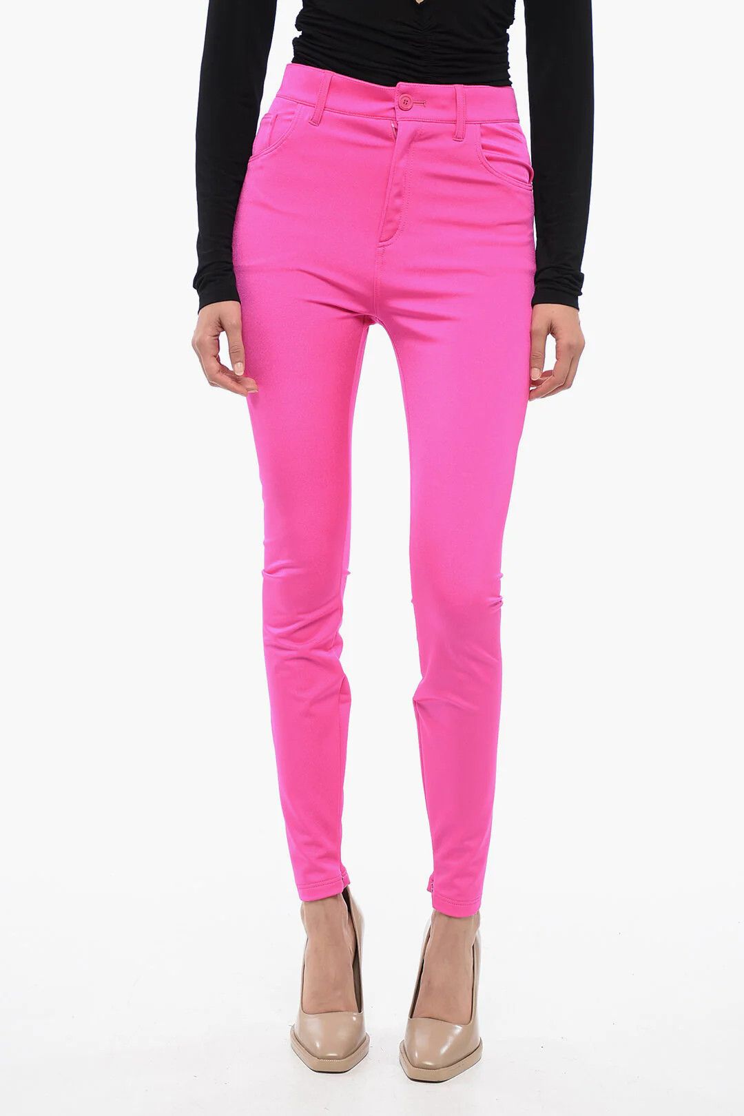 Balenciaga og1mm0326 Tapered-Fit Pant in Pink Size 27" / US 4 / IT 40 - 1 Thumbnail
