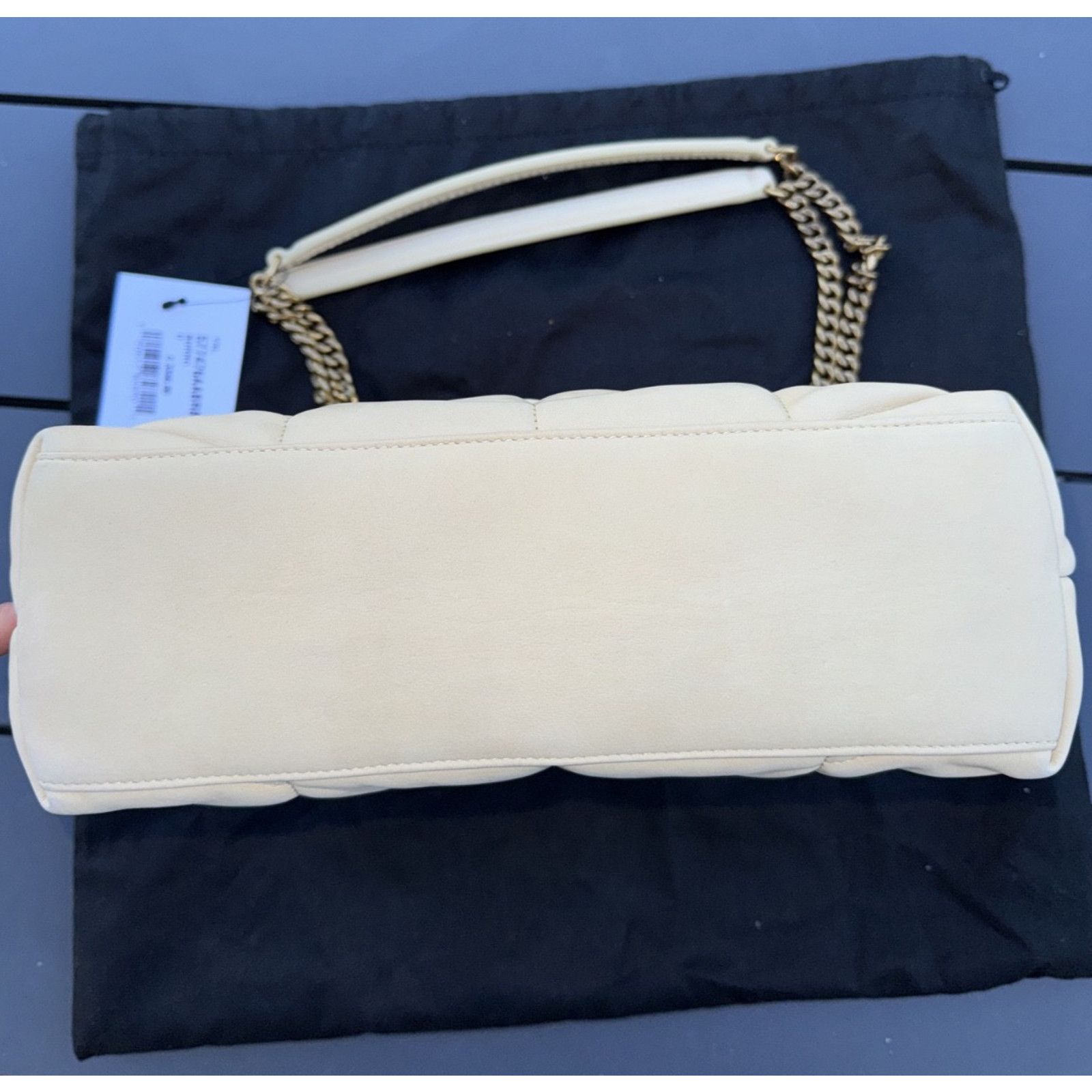 Yves Saint Laurent Saint Laurent YSL Burro Beige Leather Shoulder Crossbody Bag Size ONE SIZE - 17 Thumbnail