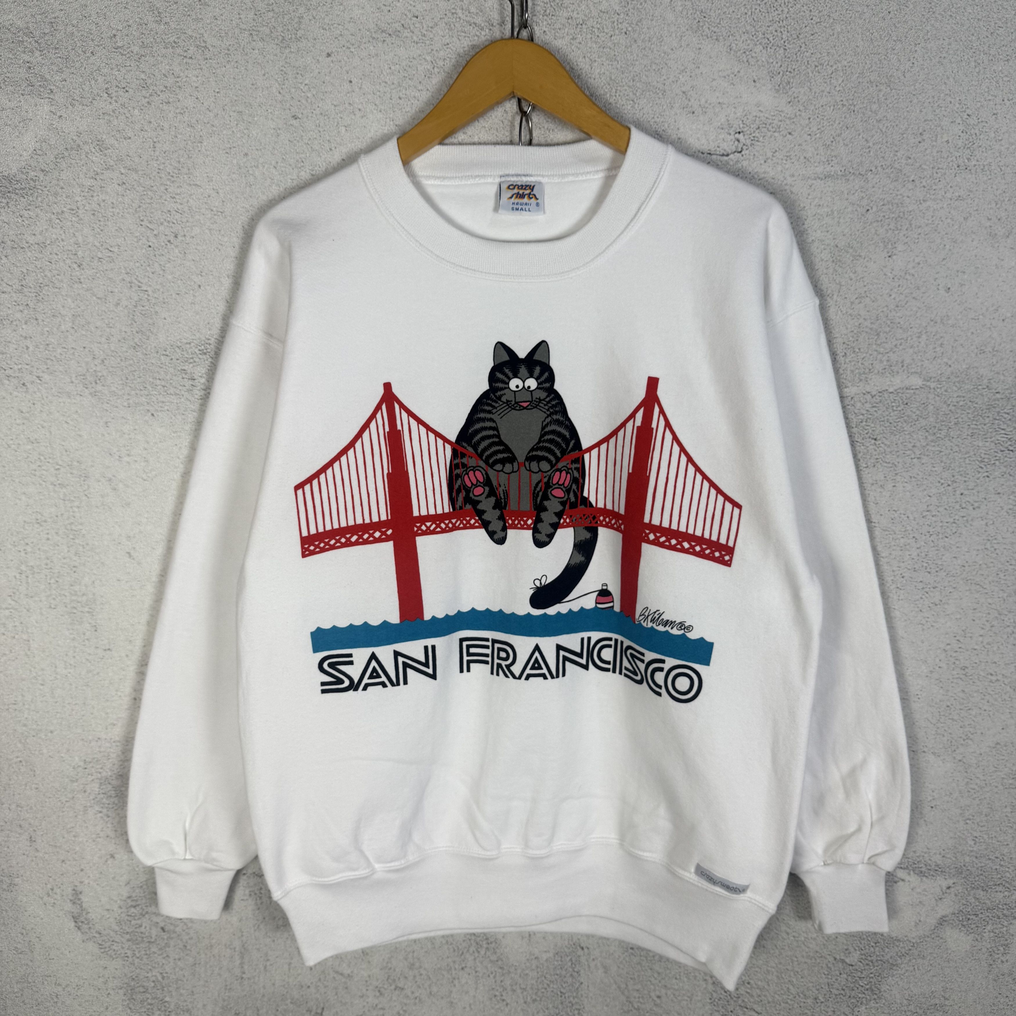 Vintage Vintage Crazy Shirts Sweatshirt Crewneck Size US S / EU 44-46 / 1 - 1 Thumbnail
