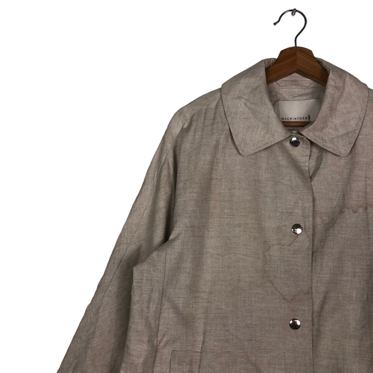 Mackintosh 🔥Rich Grey Long Jacket Fly Coats Jacket Mackintosh Made UK Size US M / EU 48-50 / 2 - 7 Thumbnail