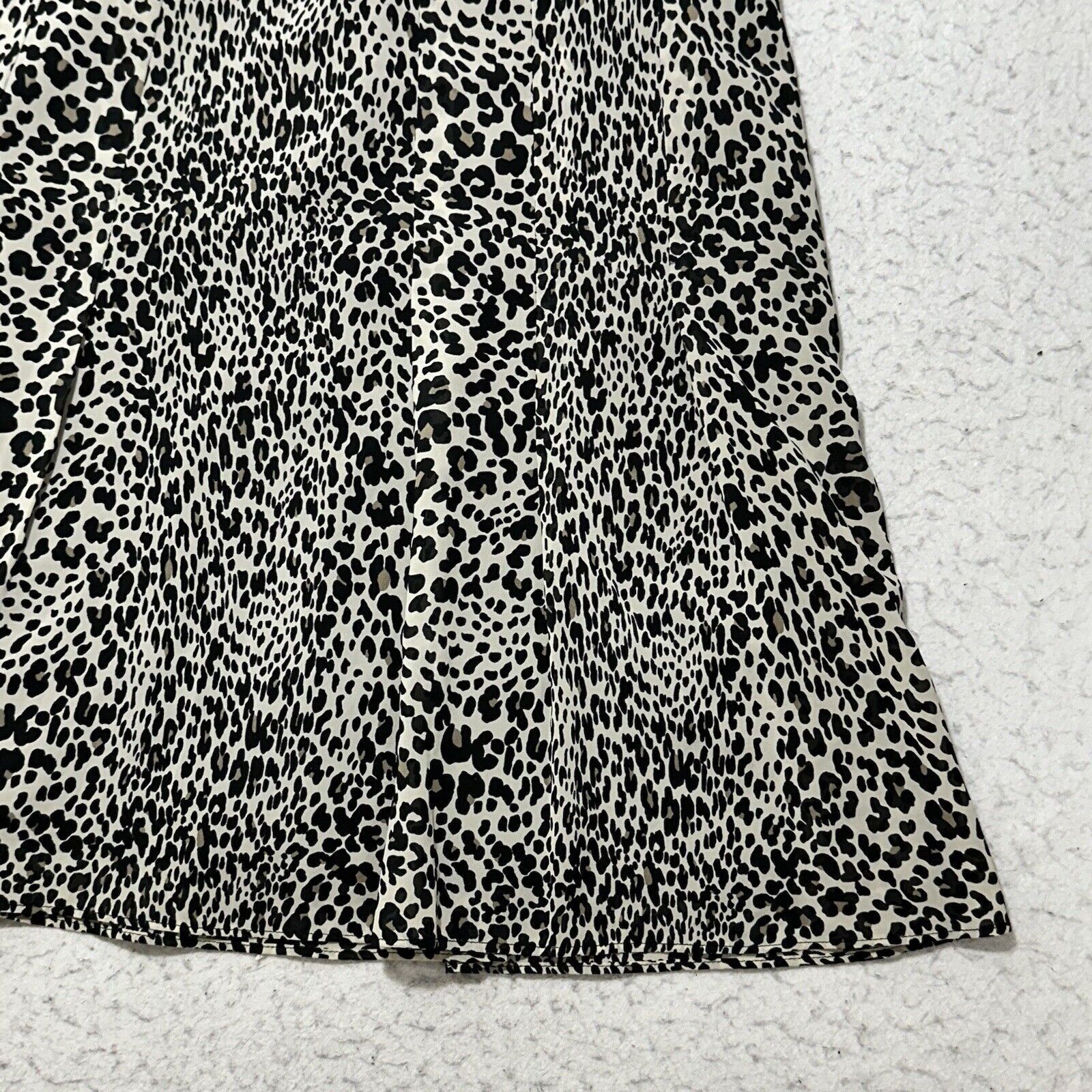 Other Worthington Women's 14 Black White Leopard Print Skirt Lined Size 36" / US 14 / IT 50 - 10 Thumbnail