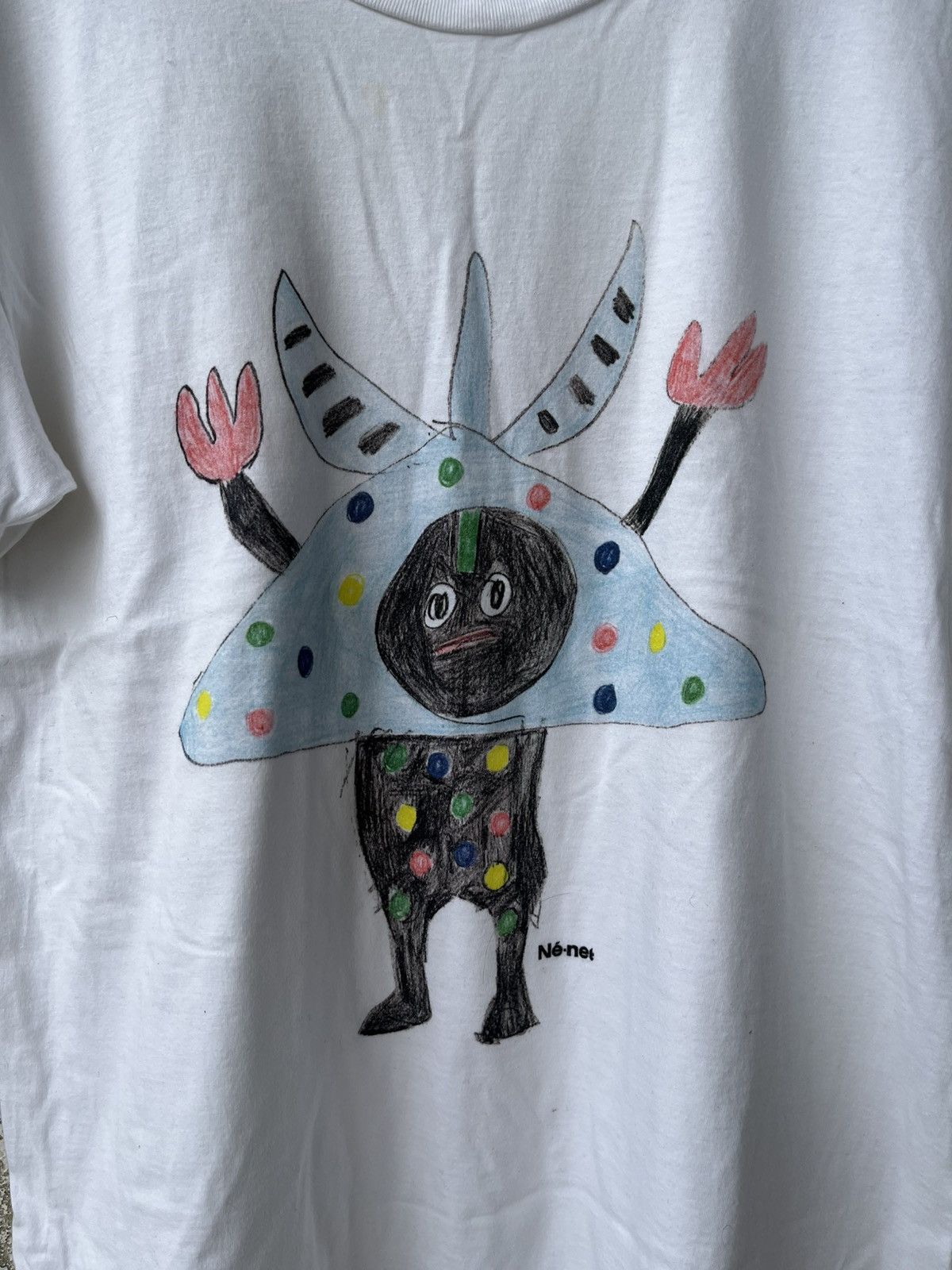 Ne-Net Ne-Net Issey Miyake Cat Doodle Tshirt Size US M / EU 48-50 / 2 - 2 Thumbnail