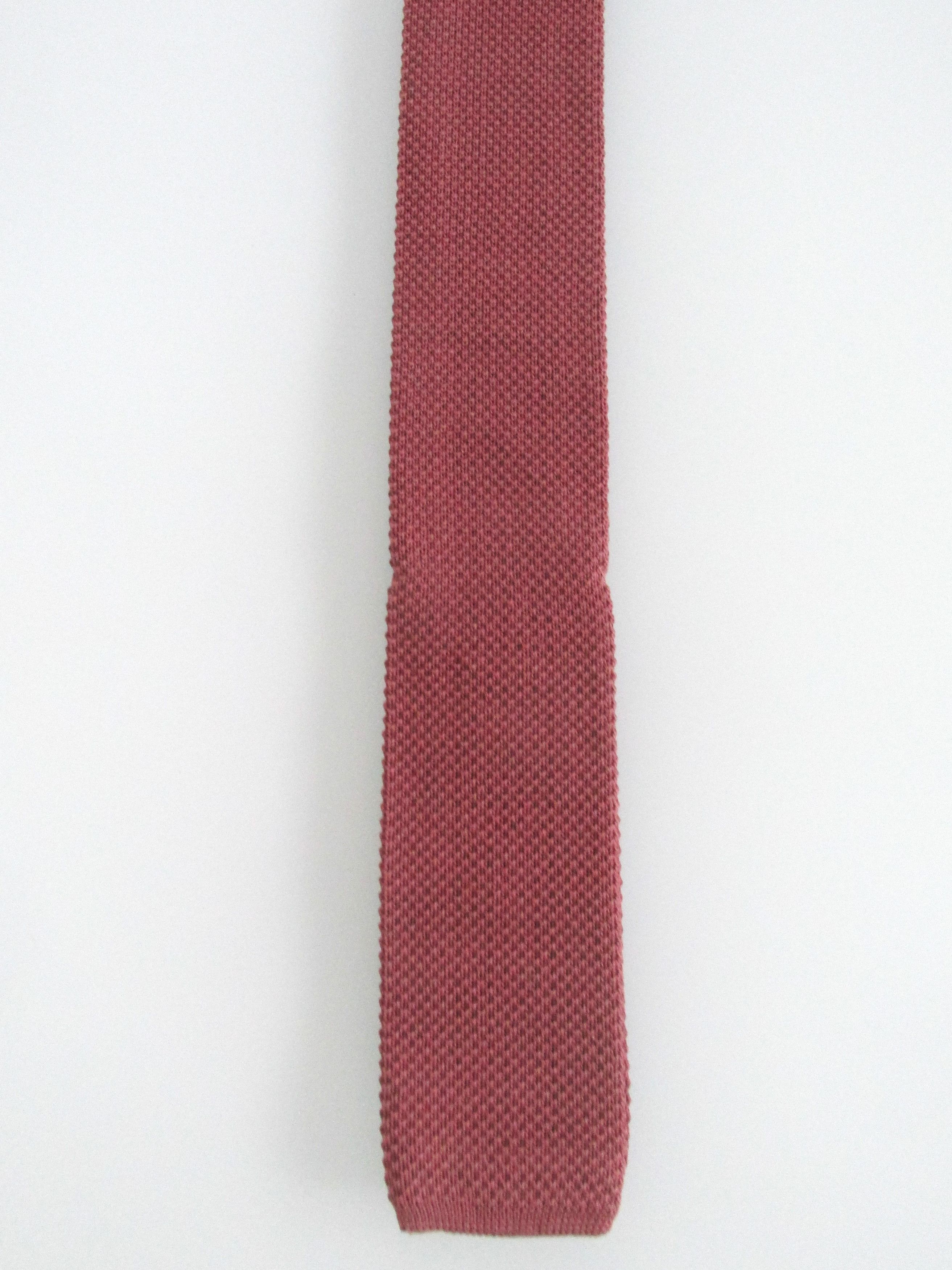 Stafford Stafford Flat/Square Bottom Vintage Men's Cotton Knit Tie Size ONE SIZE - 2 Thumbnail