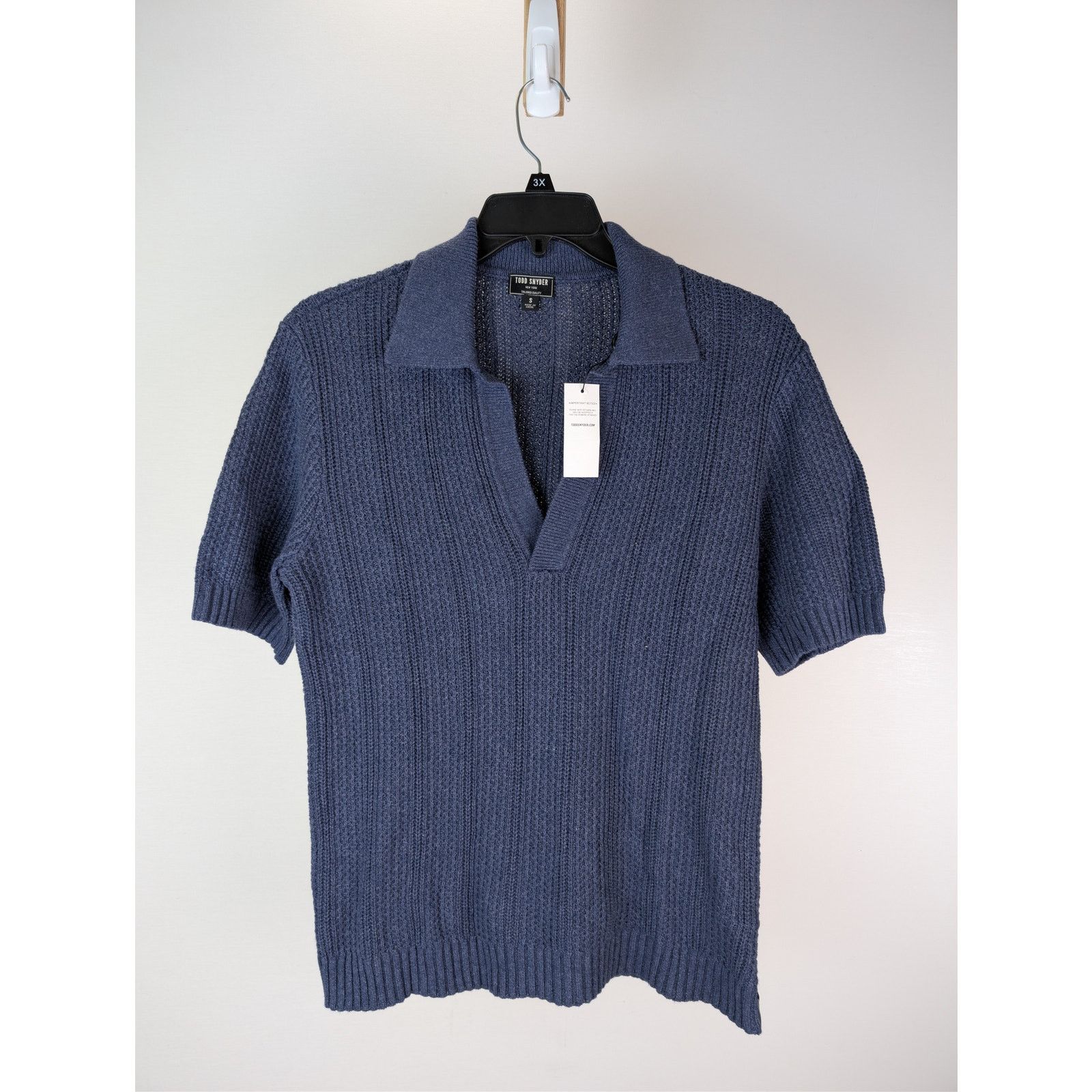 Todd Snyder o1rshd1 CC20 Polo Sweater in Navy Blue Size US S / EU 44-46 / 1 - 8 Thumbnail