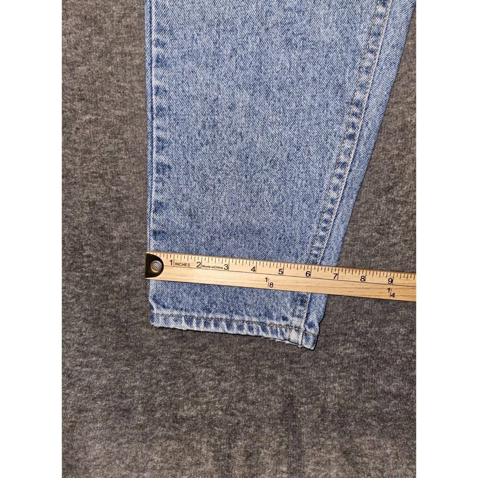 Lee VINTAGE Lee Jeans Tapered High Rise Blue 100% Cotton Women's 14 USA 80s 90s Denim Size 36" / US 14 / IT 50 - 6 Thumbnail