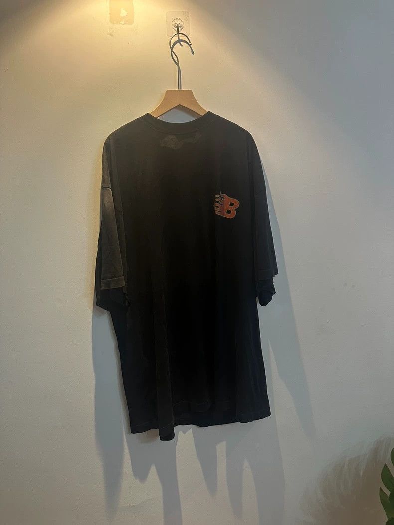 Balenciaga Balenciaga Flame Print Worn Tee Size US XXS / EU 40 - 2 Thumbnail