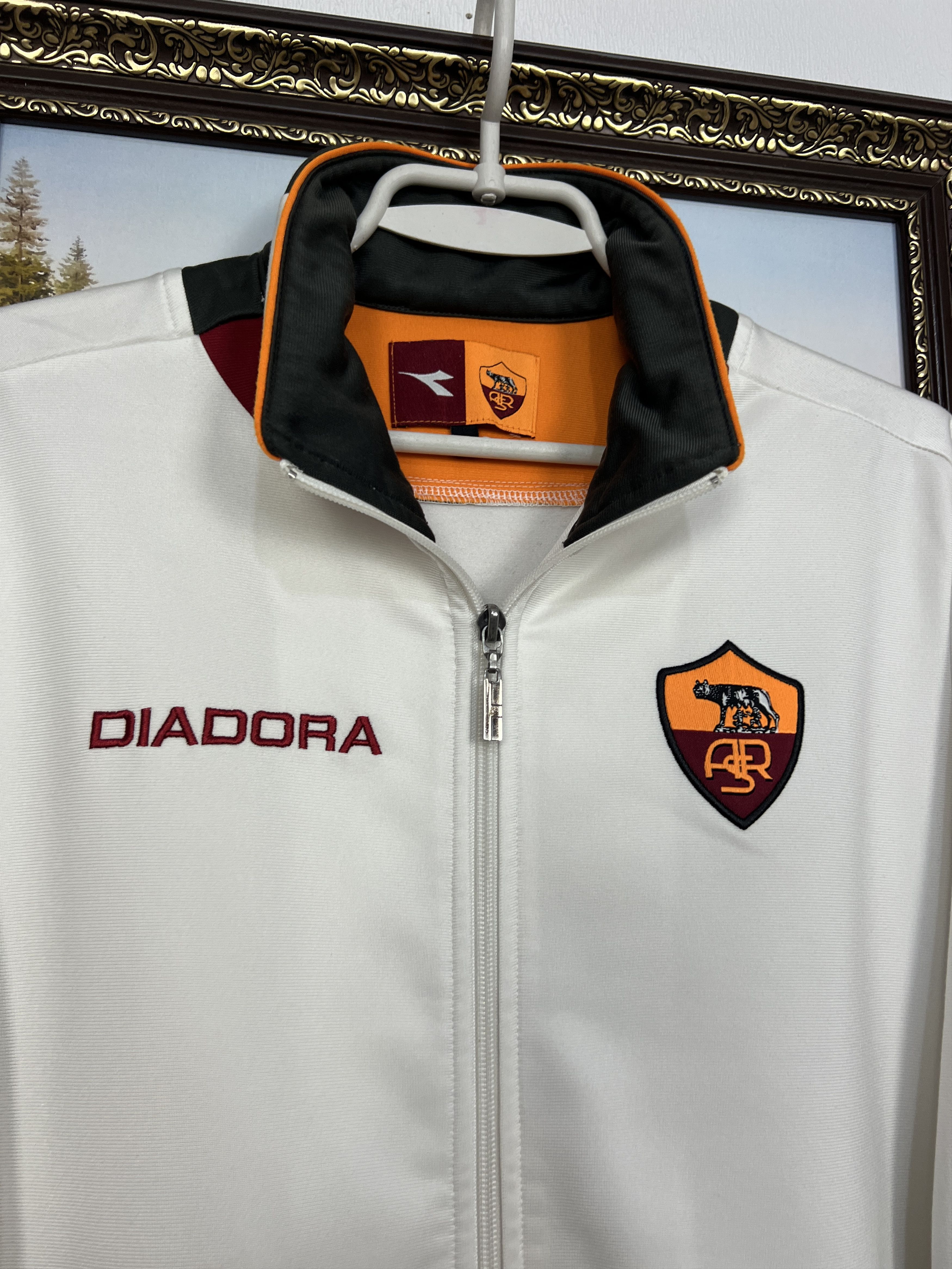 Diadora Vintage AS Roma Football Track Suit Soccer Set Jacket Pants Size US M / EU 48-50 / 2 - 3 Thumbnail