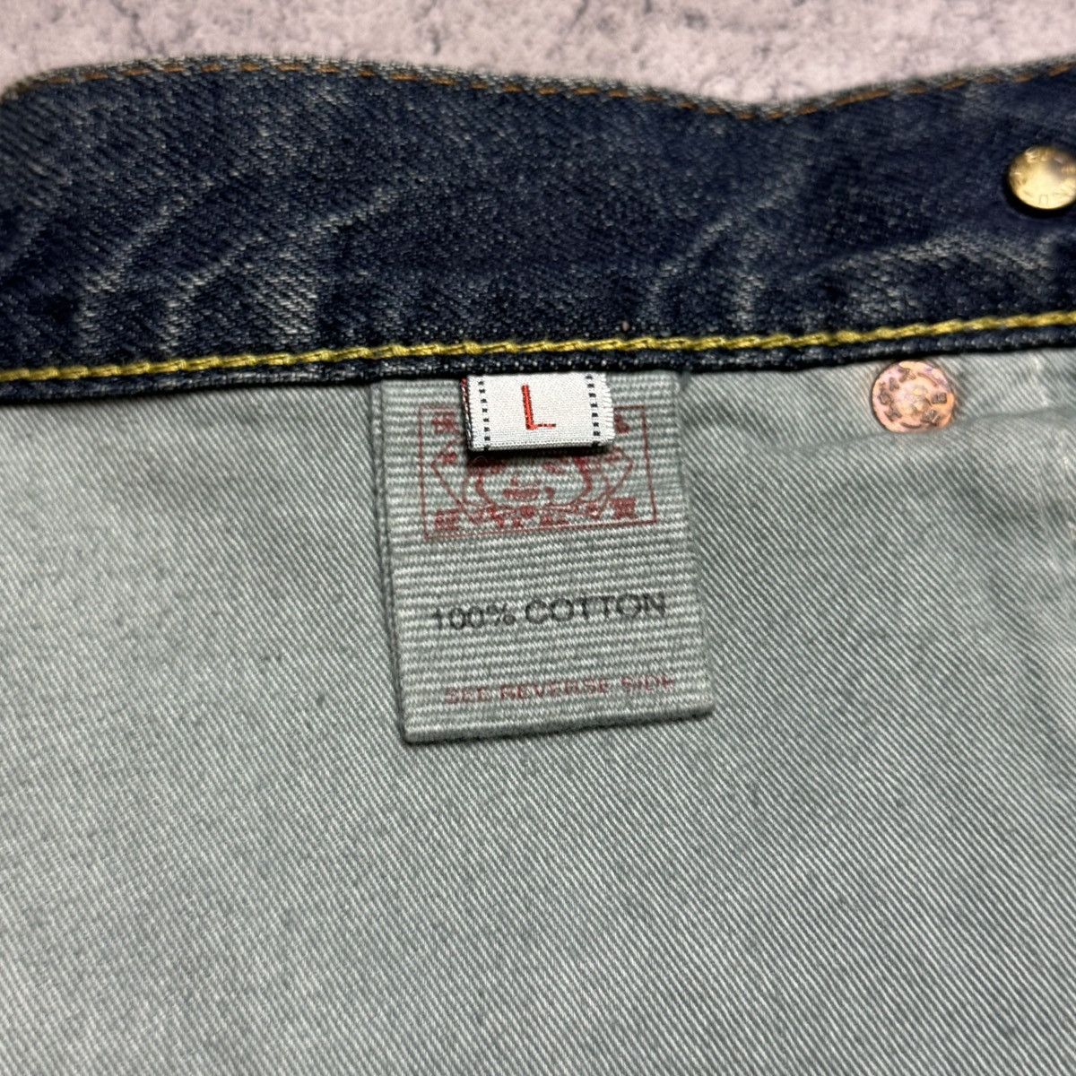Evisu Vintage Evisu Rare Denim Skirt Size 30" / US 8 / IT 44 - 8 Thumbnail