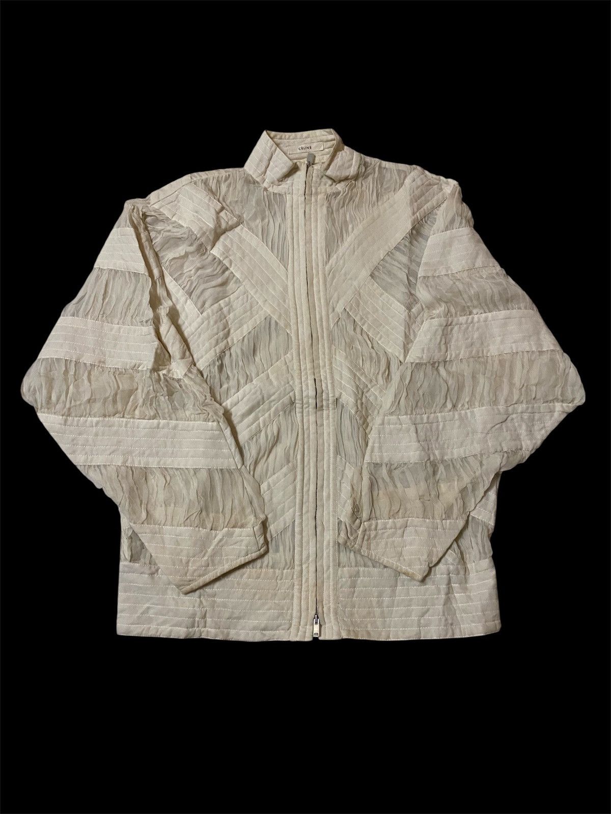 Celine Celine Phoebe Philo Era Blouson Zip Bomber Style Silk Jacket Size XS / US 0-2 / IT 36-38 - 1 Thumbnail