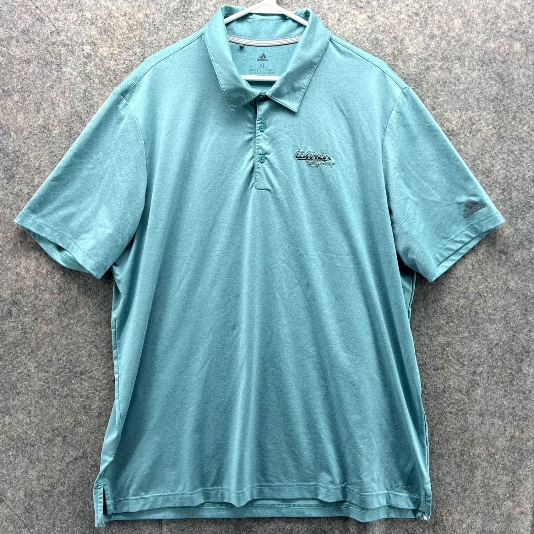 Adidas Adidas Polo Shirt Men XL Teal Blue Golf Preppy Trefoil Logo Button Collar Short Sleeve Size US XL / EU 56 / 4 - 2 Thumbnail
