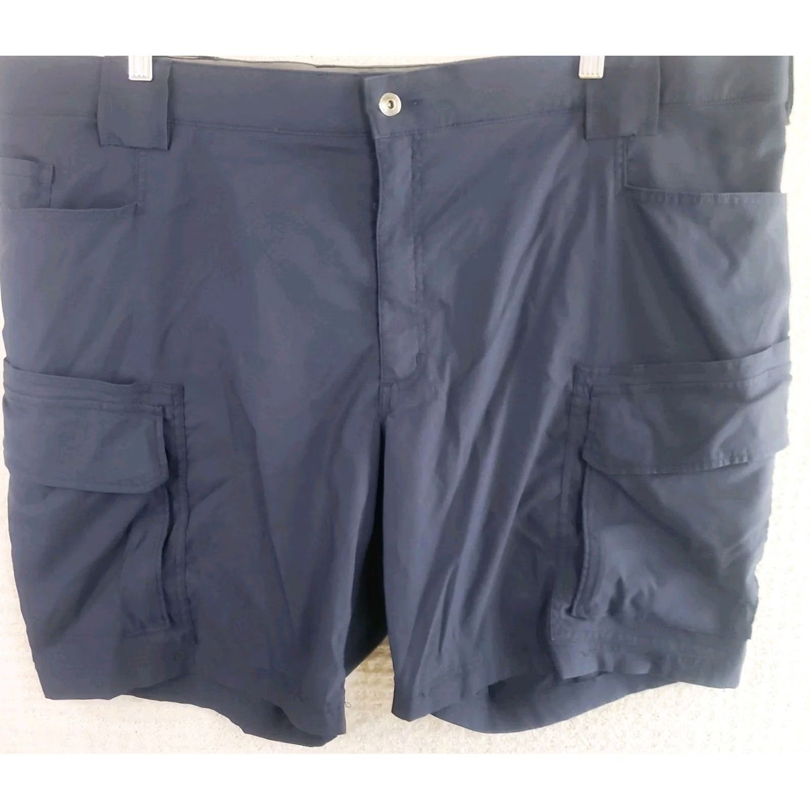 Duluth Trading Company Duluth Trading Co Flex Dry on the Fly Cargo Shorts Men's 46 Navy Nylon Stretch Size US 30 / EU 46 - 2 Thumbnail