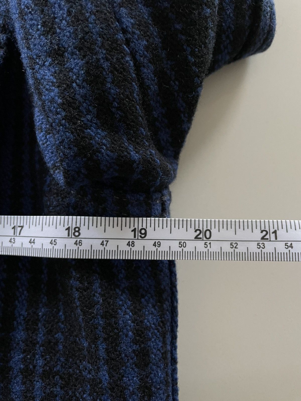 Studio D'Artisan Studio D'Artisan Blue Wool Check Zip Jacket - Size Small Size US S / EU 44-46 / 1 - 7 Thumbnail