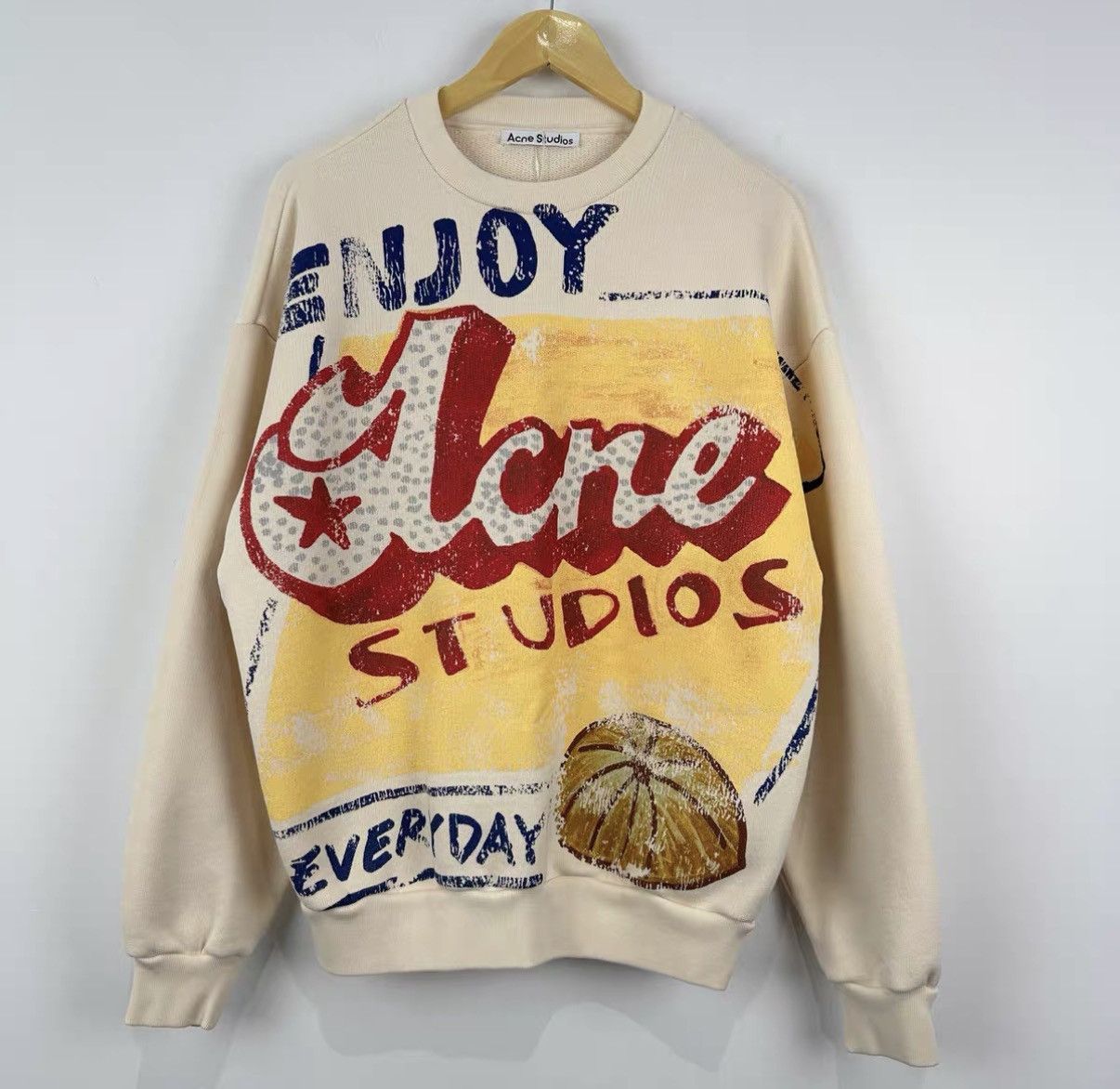 Acne Studios Acne Studios Vintage Printed Sweatshirt J42 Size US XXS / EU 40 - 1 Thumbnail