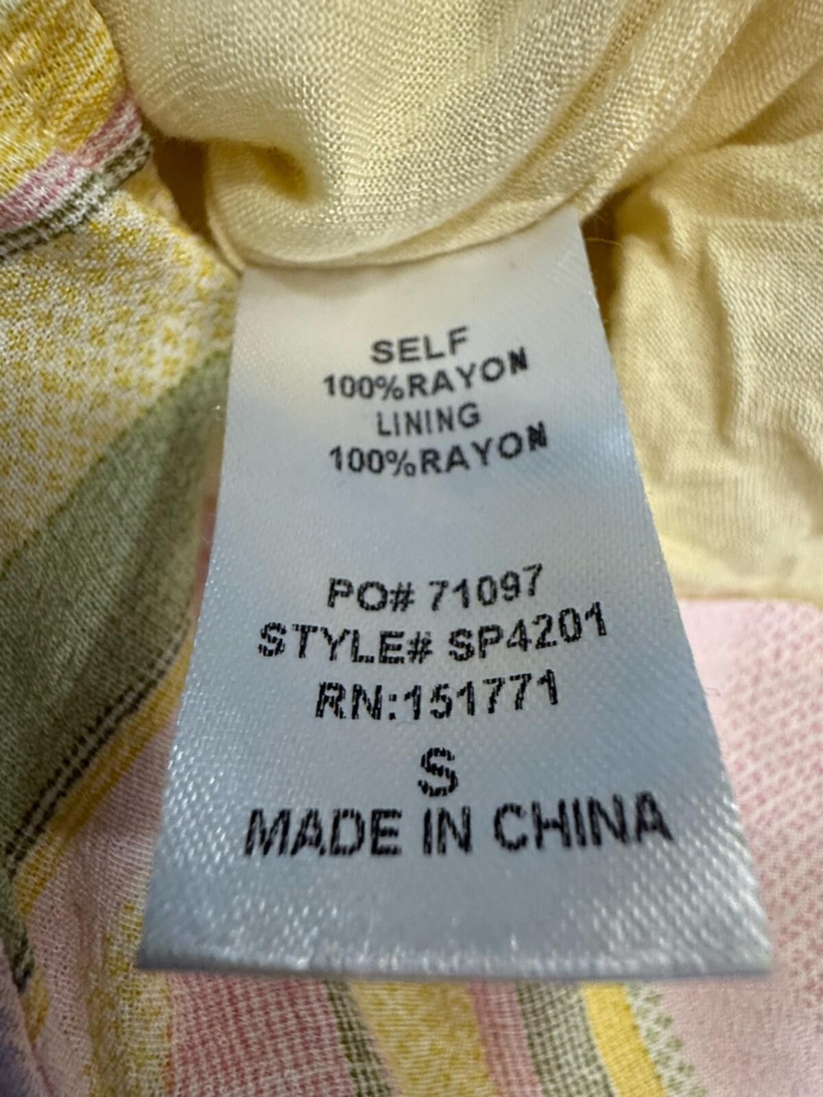 Other Le Lis pastel stripe romper open back pink green yellow SZ M Size 32" / US 10 / IT 46 - 8 Thumbnail