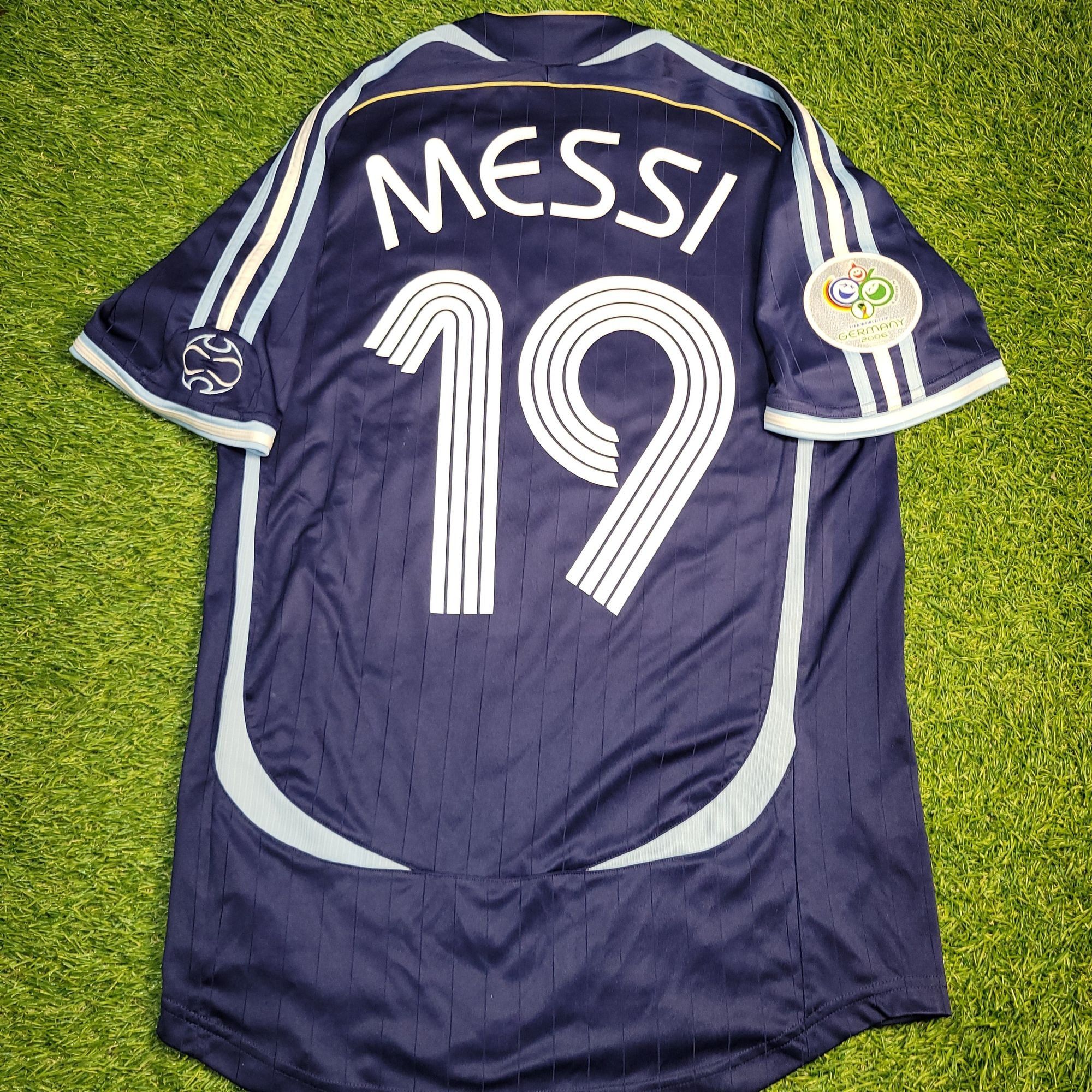 adidas アルゼンチン代表06-07 MESSI 19 シャツ adidas アルゼンチン代表 06/07 ユニフォーム ホーム 半袖 #19