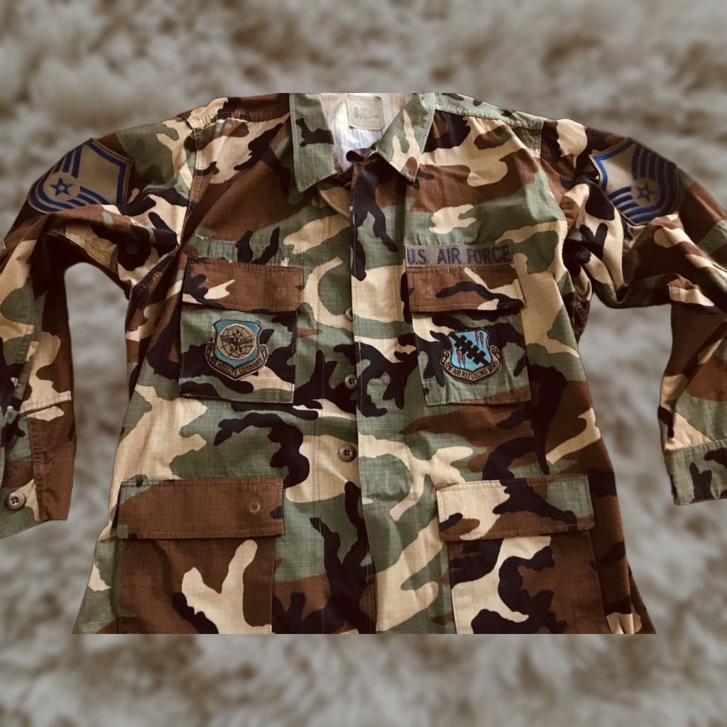 Commando VINTAGE U.S. Air Force Camouflage Jacket Large Multi-Color ...