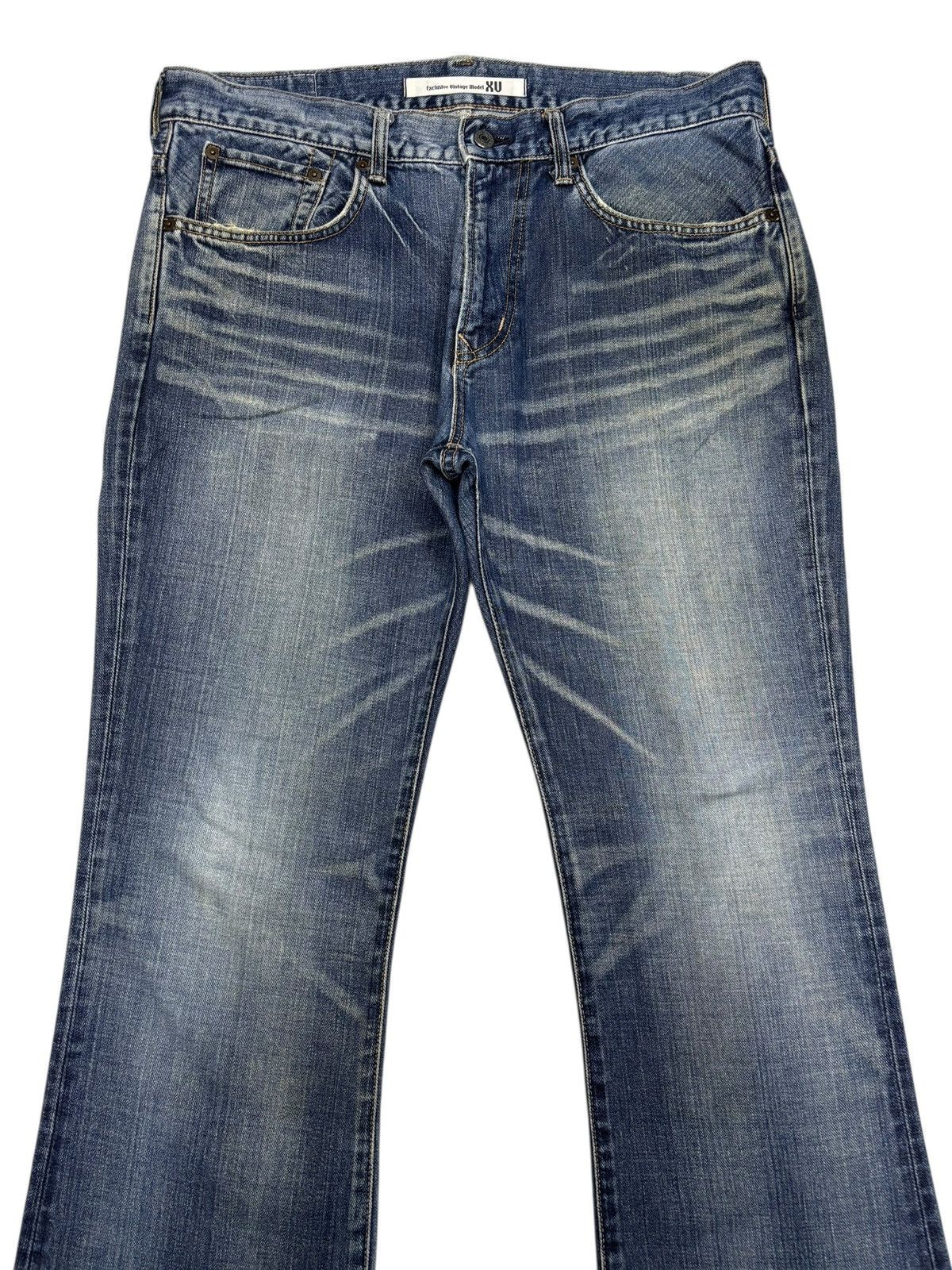 Le Grande Bleu (L.G.B.) EDWIN EXCLUSIVE VINTAGE MODEL FLARED BOOTCUT DENIM JEANS Size US 35 - 5 Thumbnail