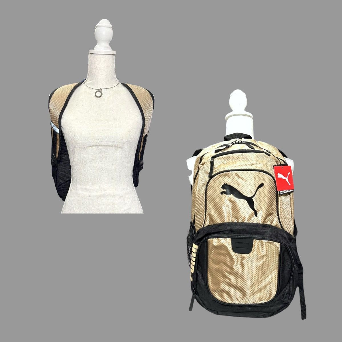 Puma Puma Unisex Contender 3.0 Laptop Backpack in Tan and Black Size ONE SIZE - 3 Thumbnail