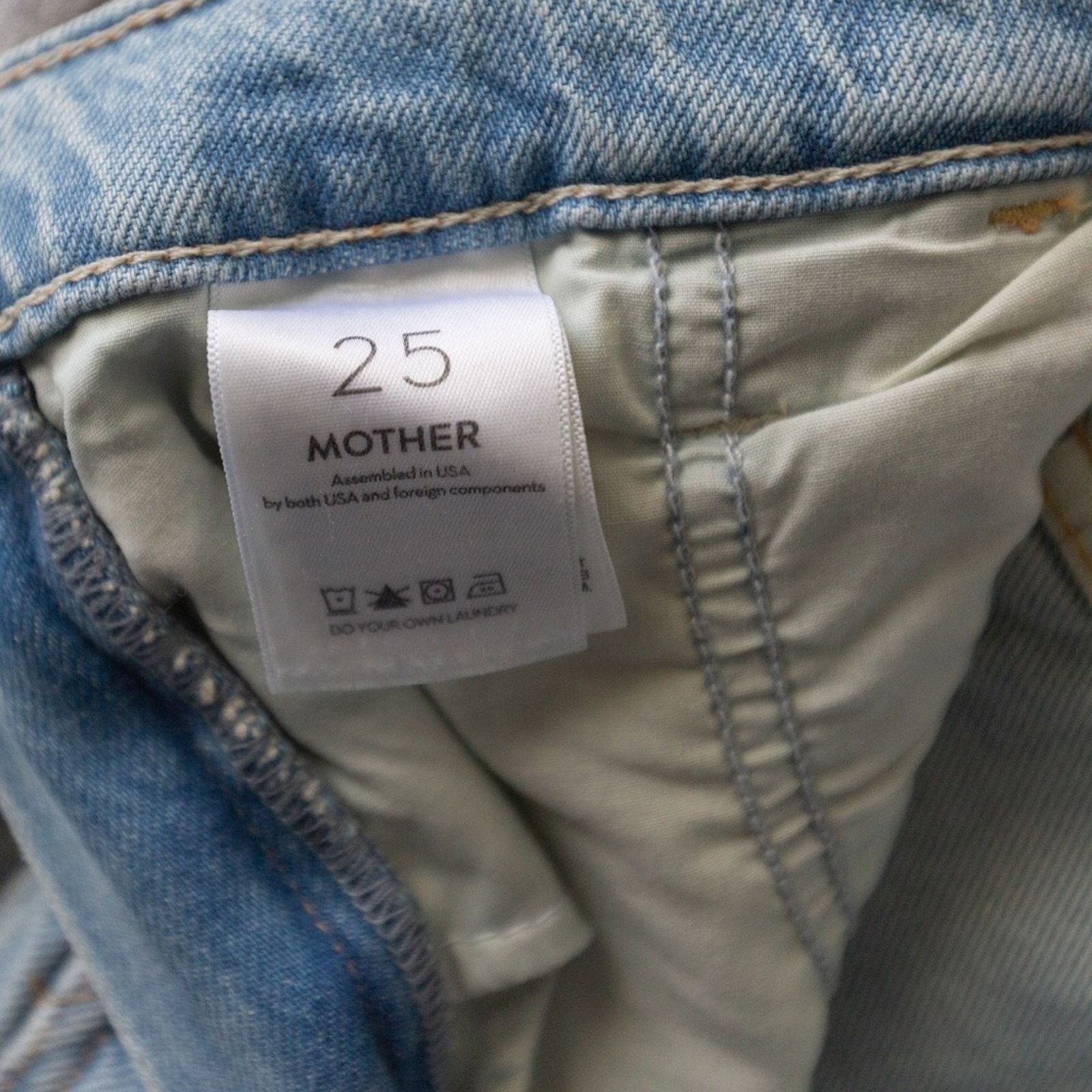 MOTHER MOTHER The Quartet Breaker Skimp Jeans - Sz 25 ($258 Retail) Size 25" / US 0 / IT 36 - 14 Thumbnail