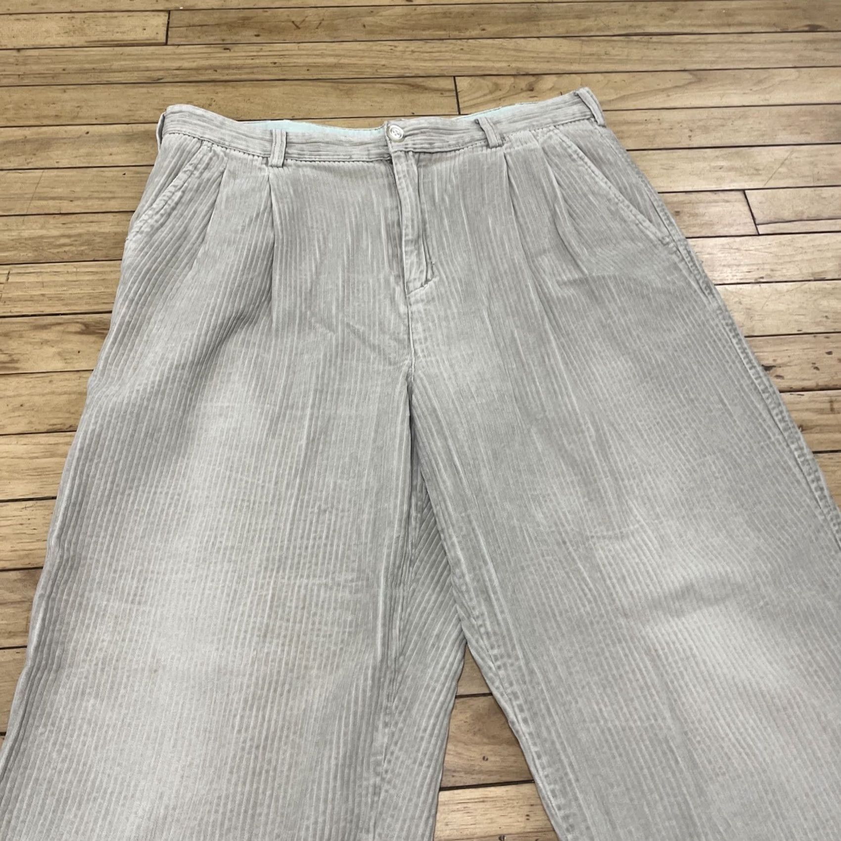 Vintage VINTAGE Cambridge Classics Men Corduroy Pants 34x28 Cream Grunge Y2K Straight Casual Autumn Winter 34 Mens Size US 34 / EU 50 - 3 Thumbnail