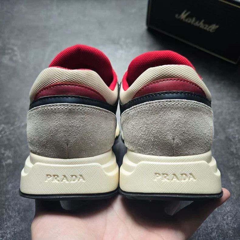 Prada Prada Black White Red Sneakers Size 8-2506 Size US 8 / EU 41 - 6 Thumbnail