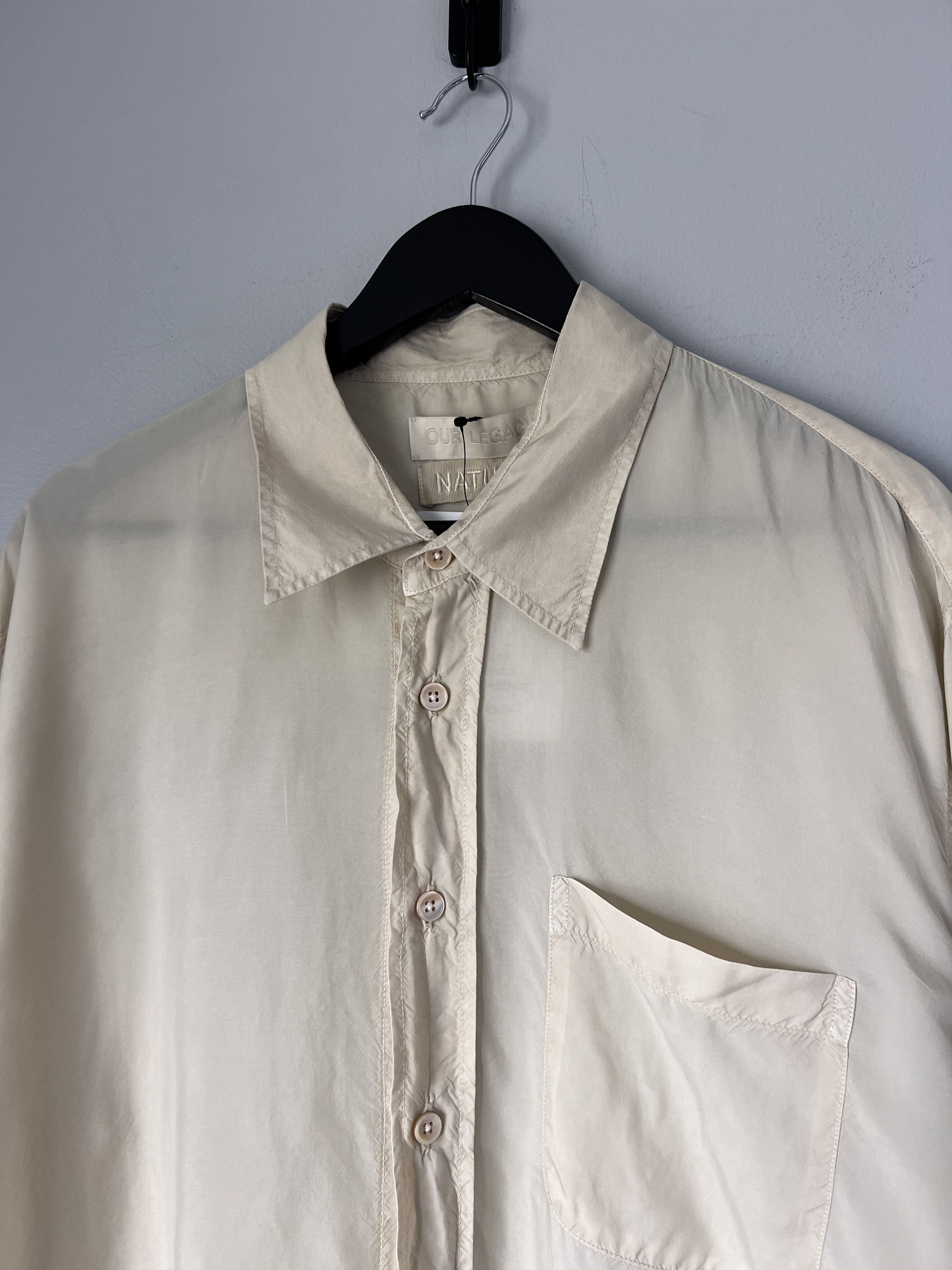 Our Legacy Our Legacy Workshop Button Up Shirt in Overdyed Soy Size US L / EU 52-54 / 3 - 2 Thumbnail