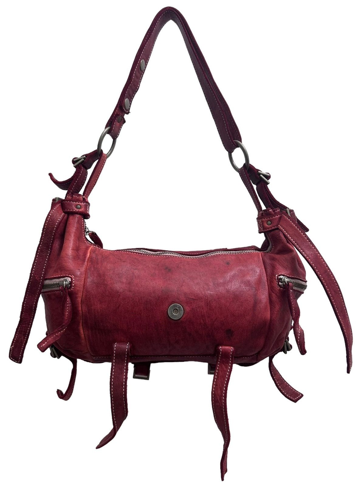 If Six Was Nine RARE ‼️ Bondage Leather Patina Handbag Size ONE SIZE - 4 Thumbnail
