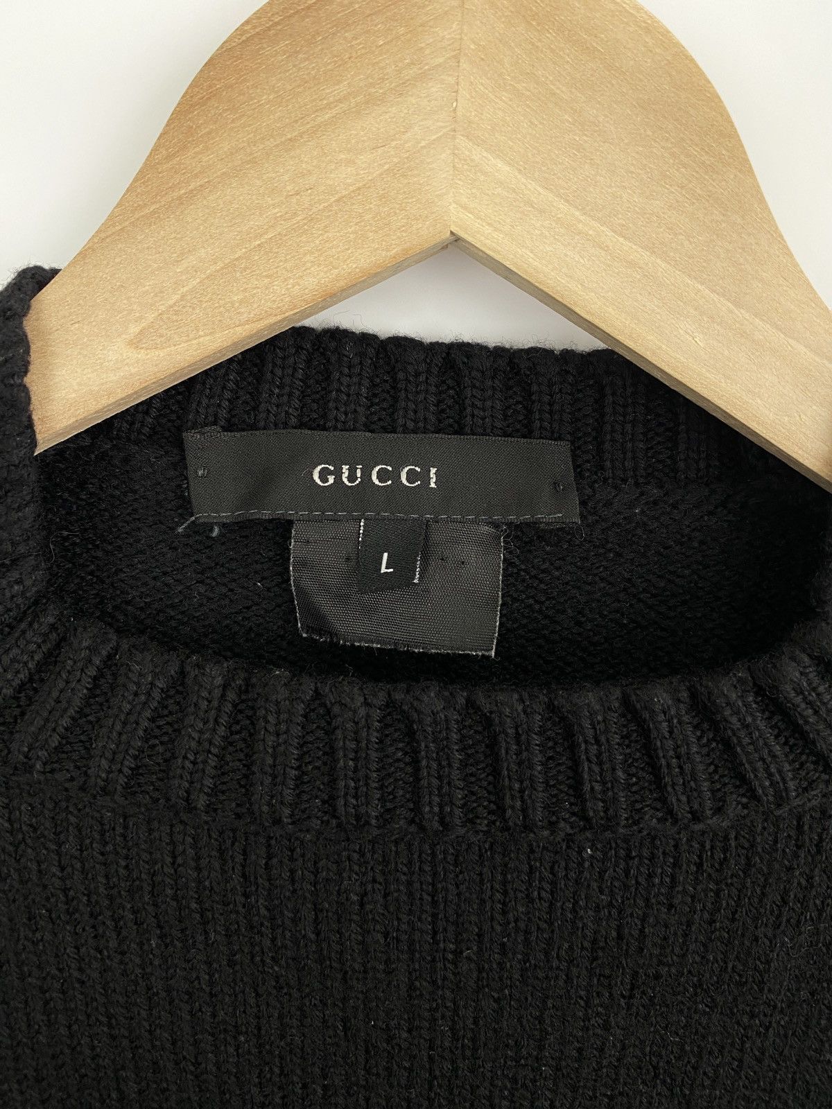 Gucci 🇮🇹 Vintage 90s Gucci Cable Knit Sweaters Retro Rare Hype Y2K Size L / US 10 / IT 46 - 4 Thumbnail