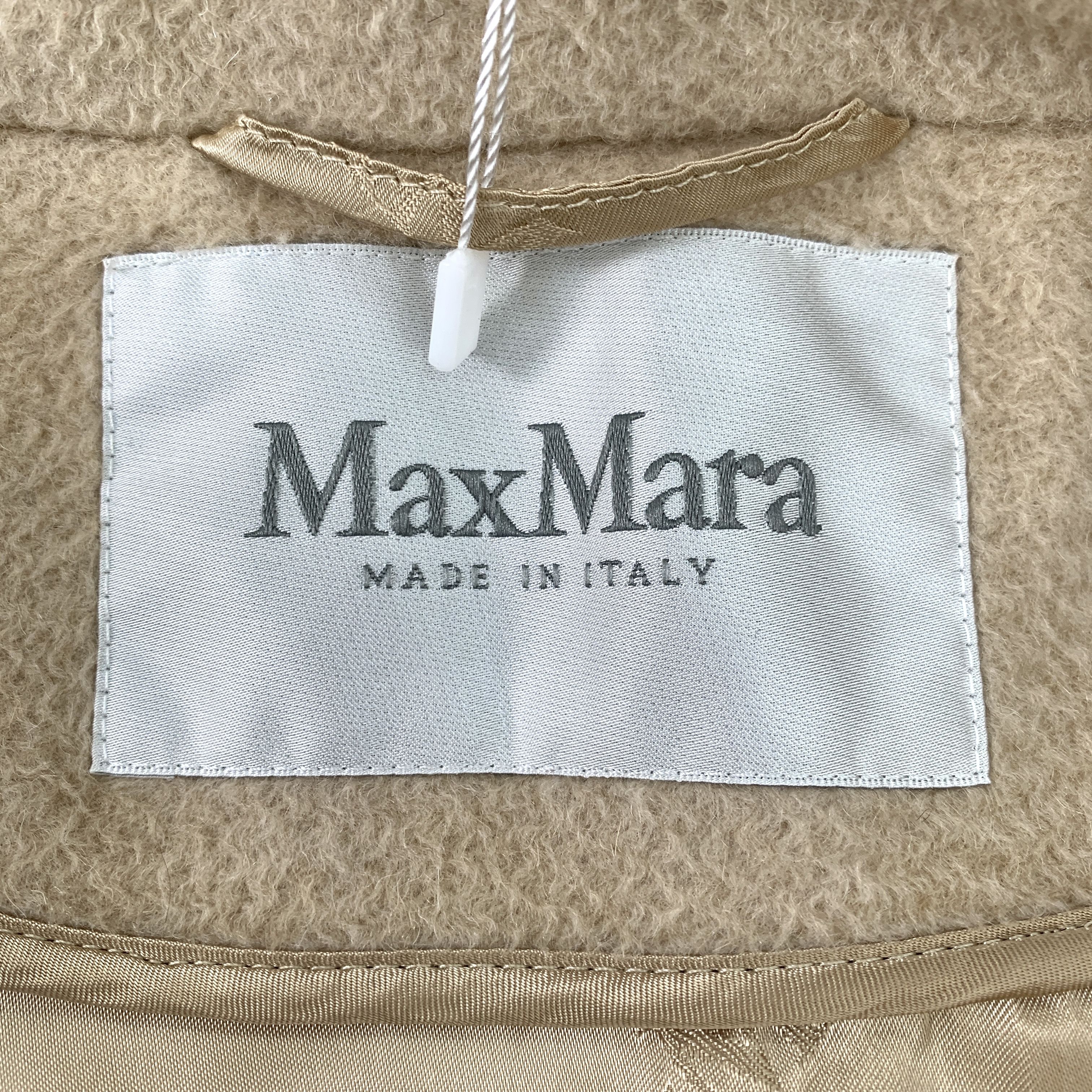 Max Mara MaxMara Camel Hair Belted Coat (Size XXS) Size XXS / US 00 / IT 34 - 2 Thumbnail