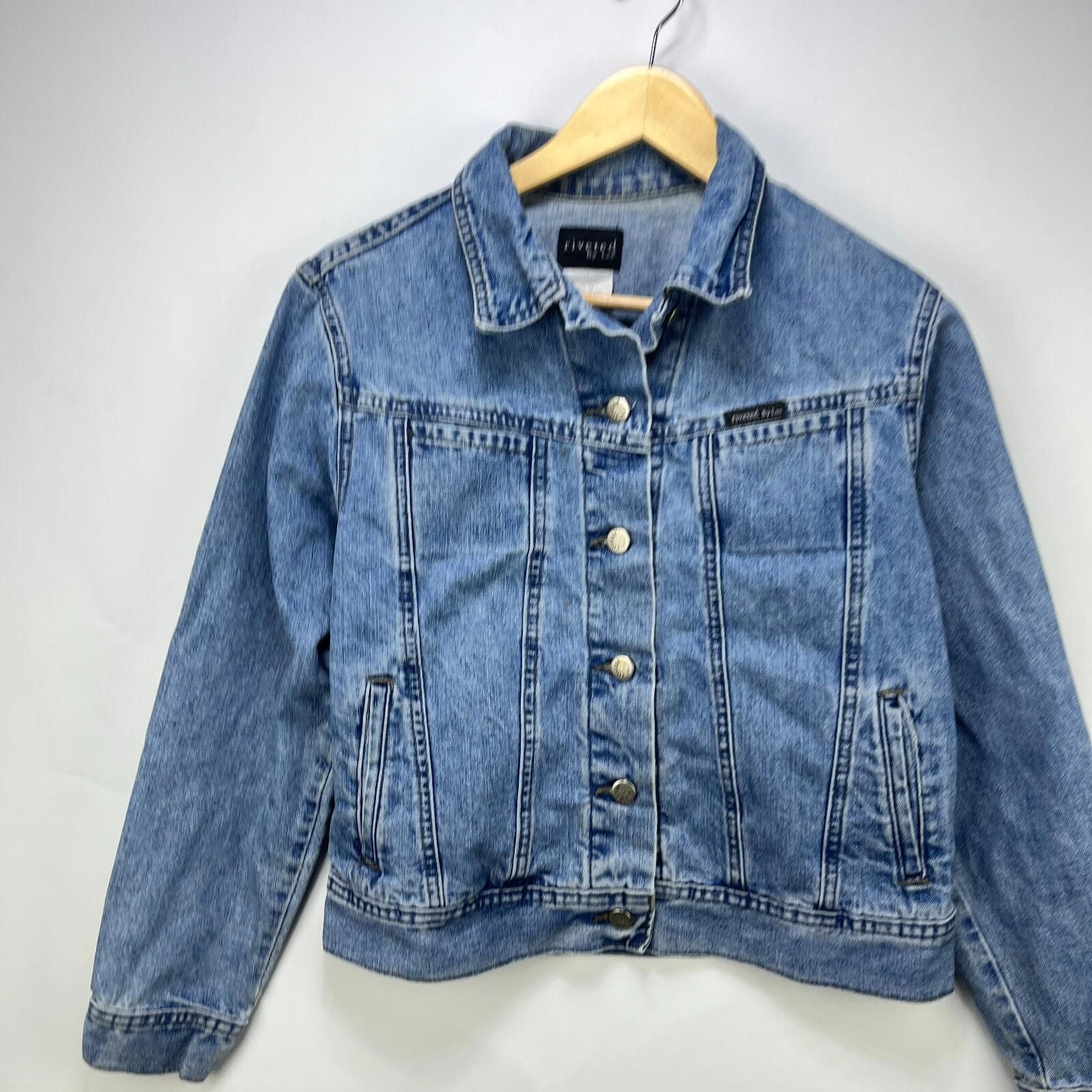 Other Vintage Riveted by Lee Denim Jacket Womens Medium Size M / US 6-8 / IT 42-44 - 2 Thumbnail