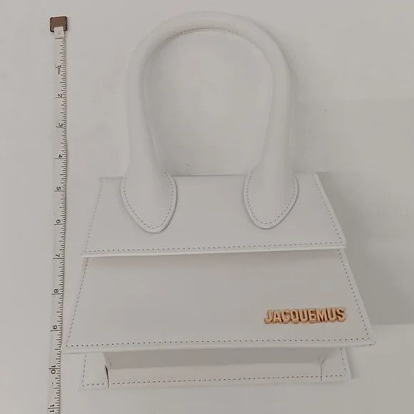 Jacquemus Jacquemus Le Chiquito Moyen Top-Handle Leather Bag - White Size ONE SIZE - 14 Thumbnail