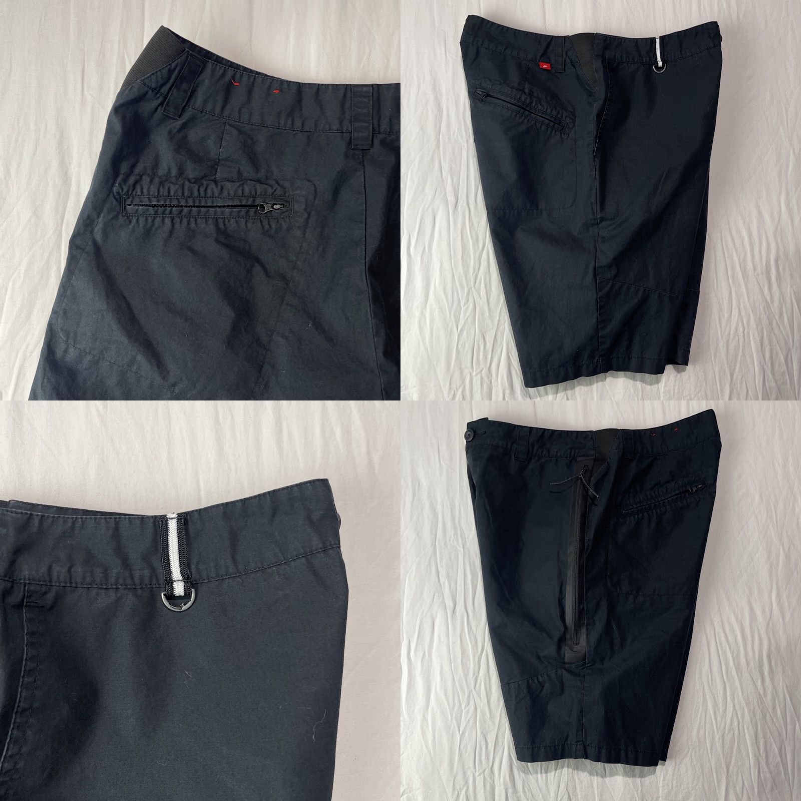 Nike Nike Shorts Mens Medium 32 Sportswear Woven 614632-010 Black Adult Button Fly Size US 31 - 9 Thumbnail