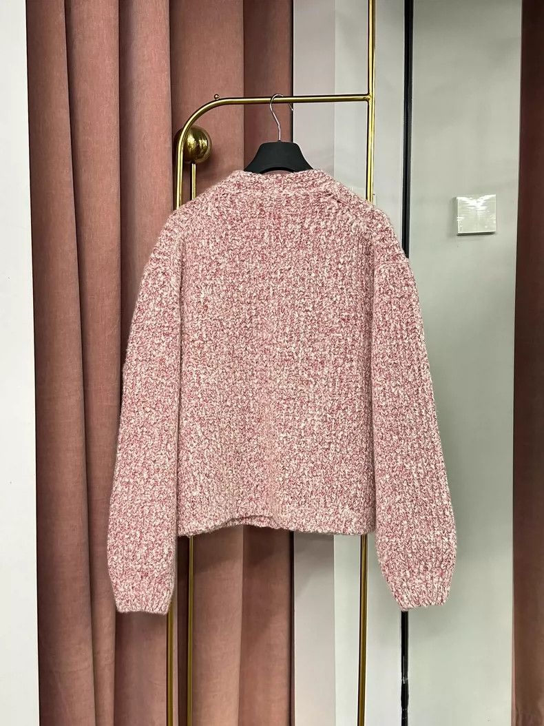 Loro Piana LORO PIANA A pink knit cardigan in a woman's color Size L / US 10 / IT 46 - 4 Thumbnail