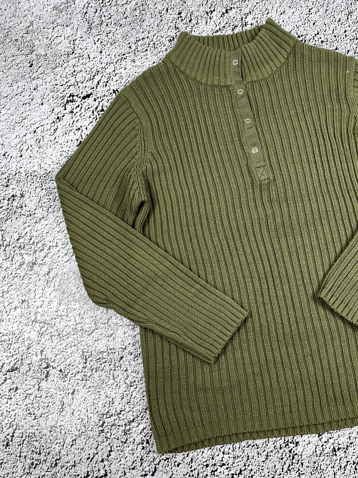 Japanese Brand Vintage Y2K ribbed 1/4 sweater 00s style streetwear Size US S / EU 44-46 / 1 - 2 Thumbnail