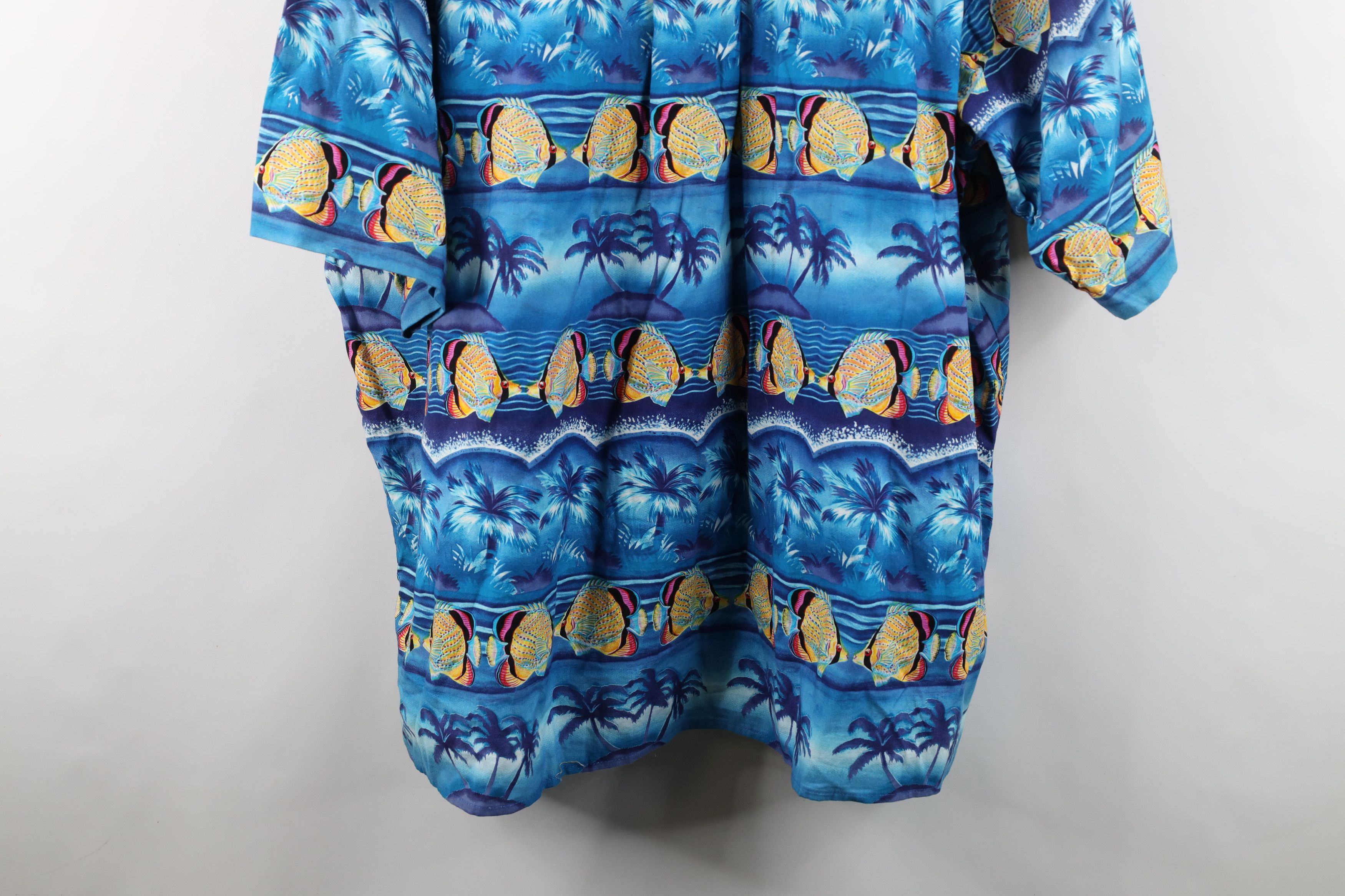 Vintage Vintage 90s Streetwear Fish All Over Print Button Shirt USA Size US XXL / EU 58 / 5 - 13 Thumbnail