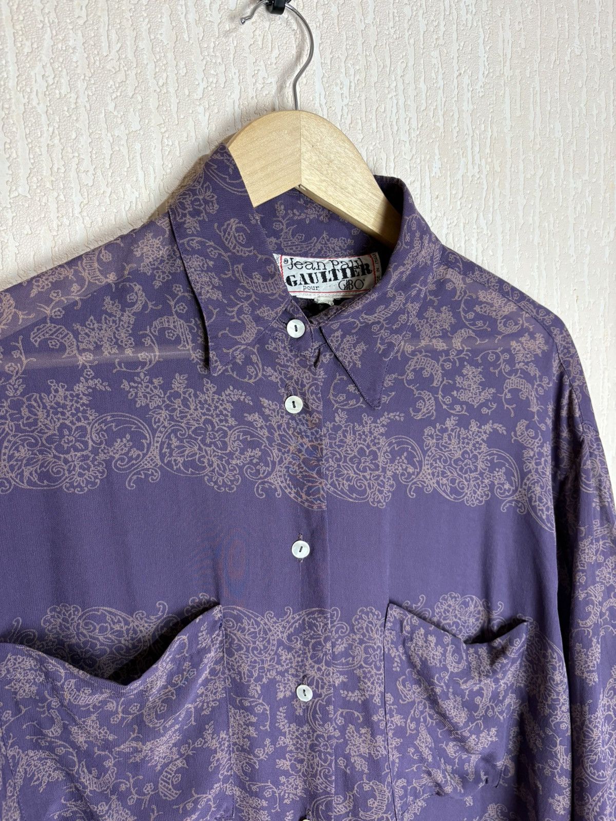 Jean Paul Gaultier Vintage Jean Paul Gaultier pour Gibo Baroque Paisley Blouse Size S / US 4 / IT 40 - 2 Thumbnail