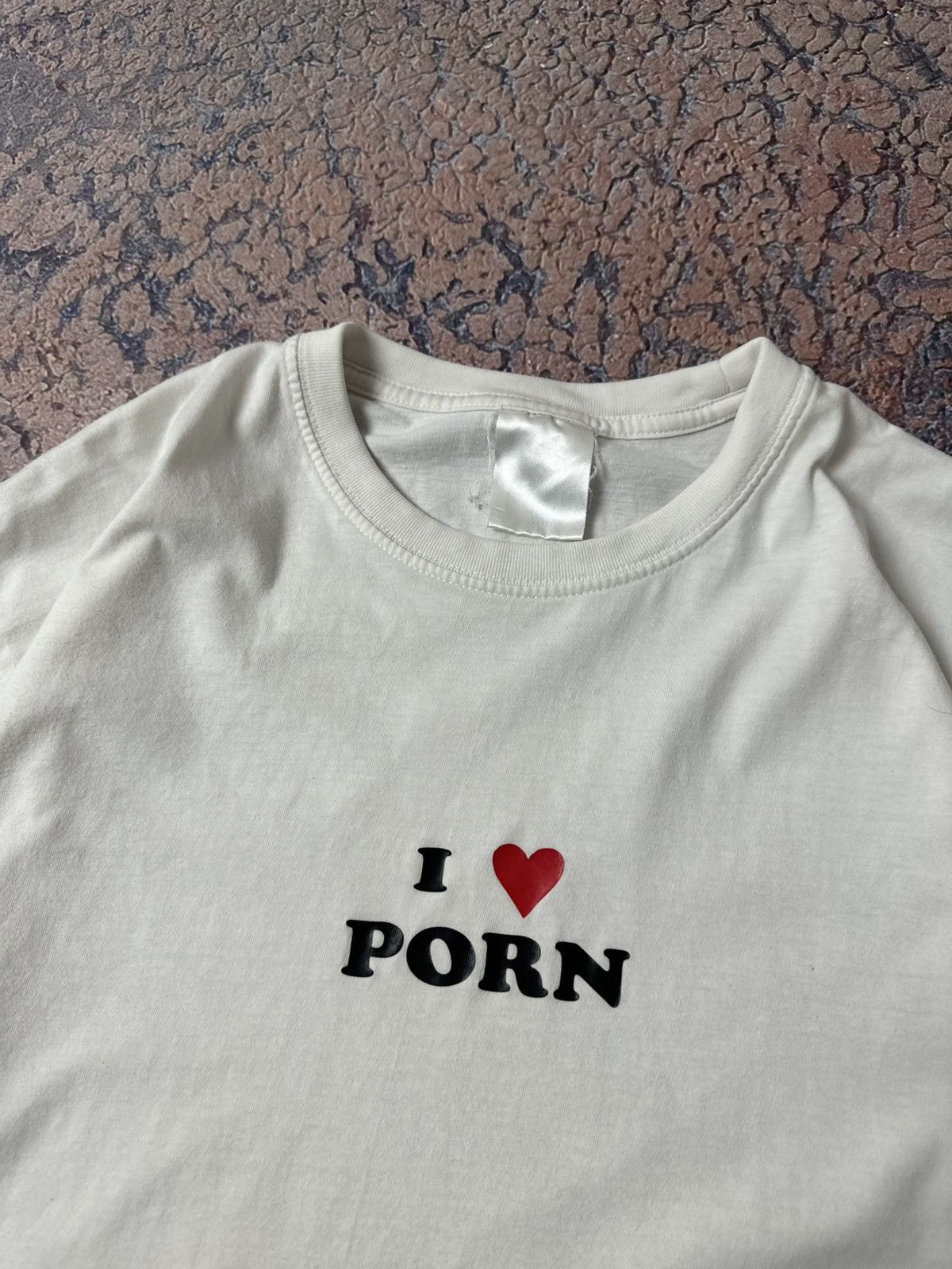 Band Tees Vintage I Love porn T-shirt Porn Star style Tee Size US L / EU 52-54 / 3 - 2 Thumbnail