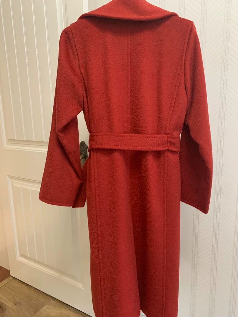 Moncler Genius MaxMara Manuela Red Wool Coat-2508 Size US XS / EU 42 / 0 - 3 Thumbnail